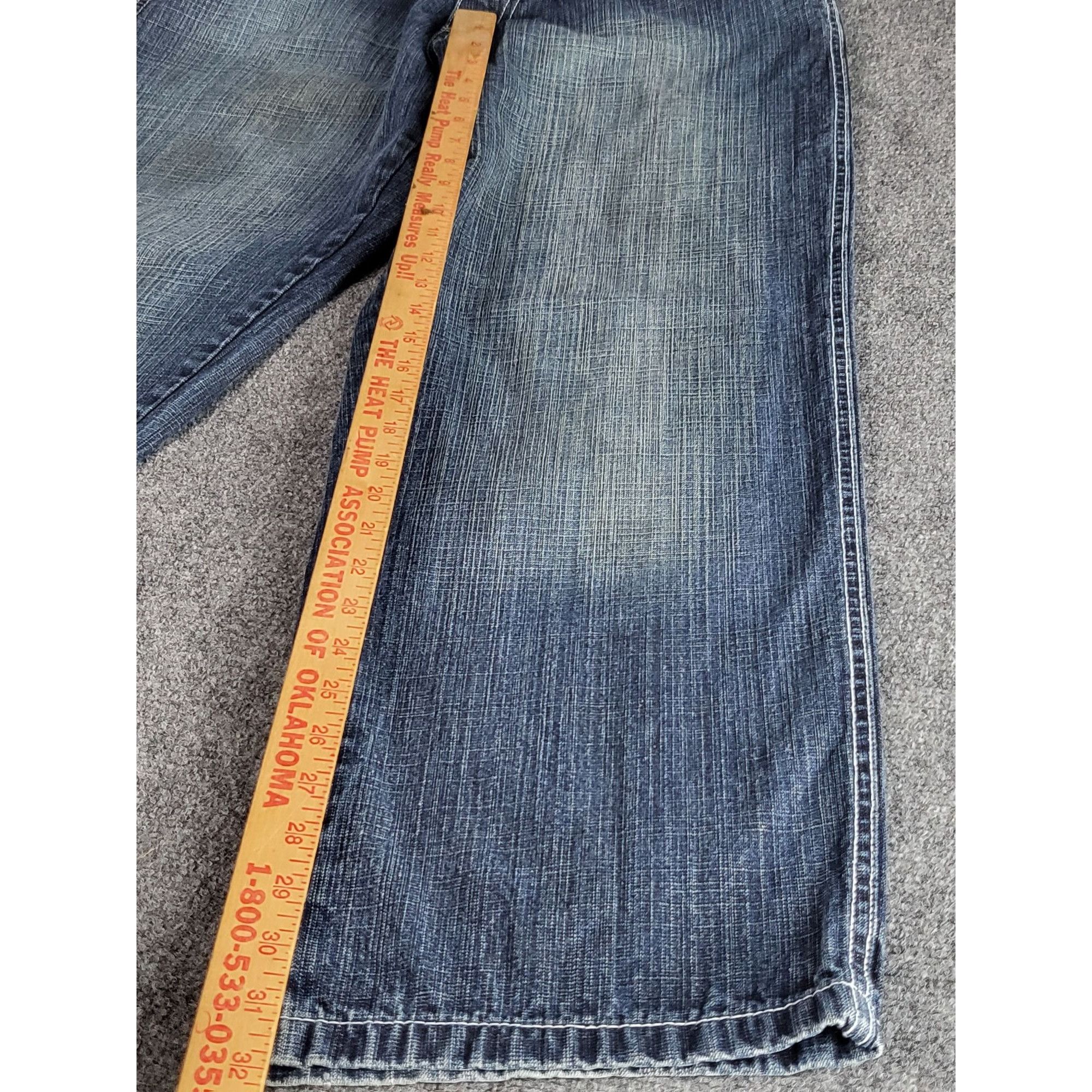 Southpole Vintage Southpole Y2K Baggy Jeans Men Sz 34 Blue Skater Casu Size US 34 / EU 50 - 3 Thumbnail