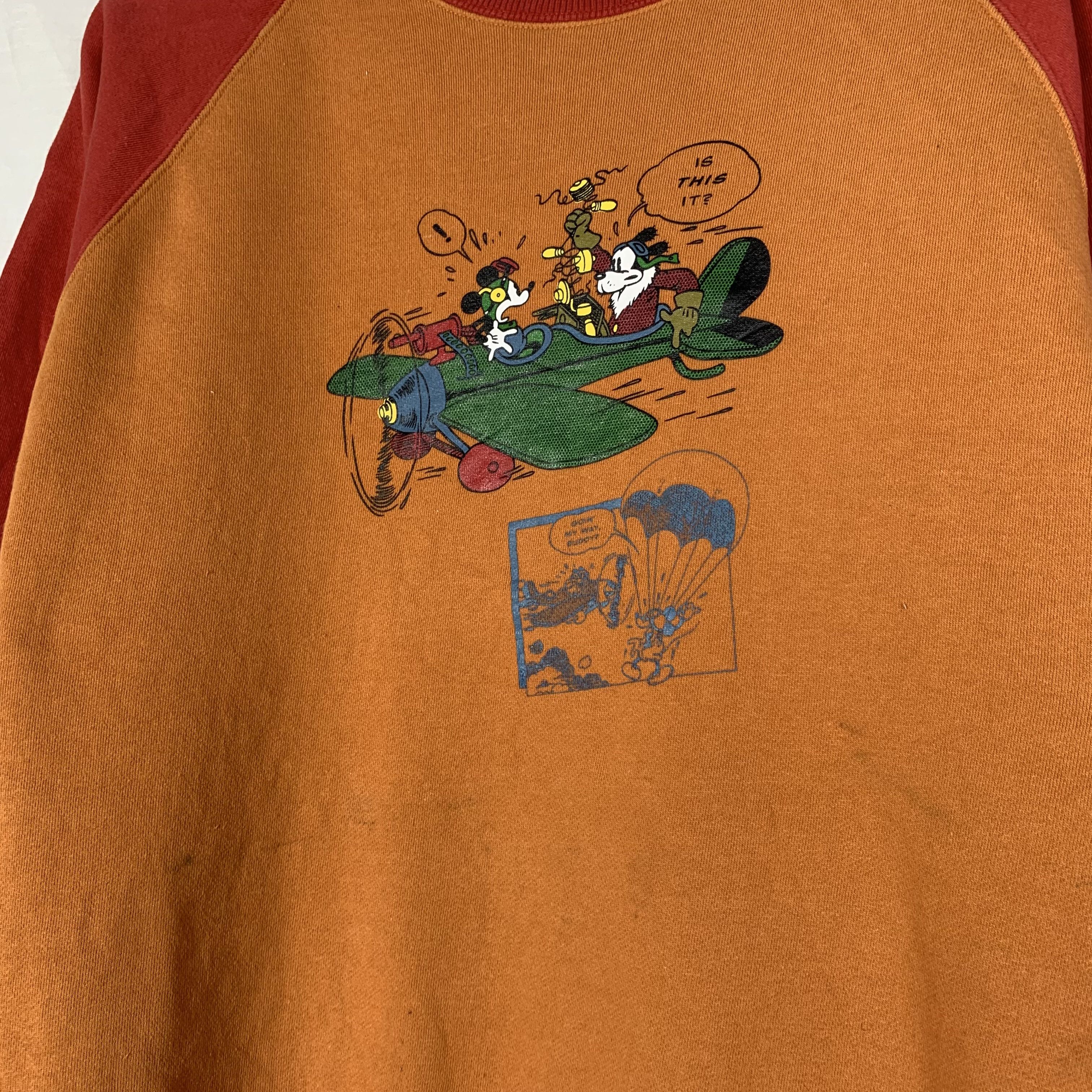 Disney Vintage Mickey Mouse Sweatshirt Raglan Crewneck Disney Size US S / EU 44-46 / 1 - 3 Thumbnail