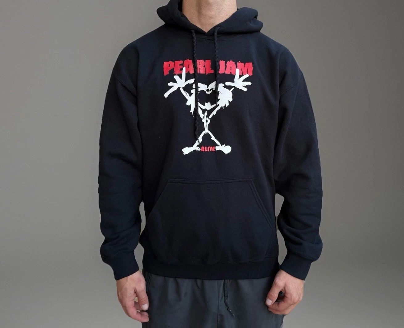 Fruit Of The Loom Vintage Pearl Jam Alive Hoodie Gildan Pulover Sweatshirt Size US M / EU 48-50 / 2 - 1 Thumbnail