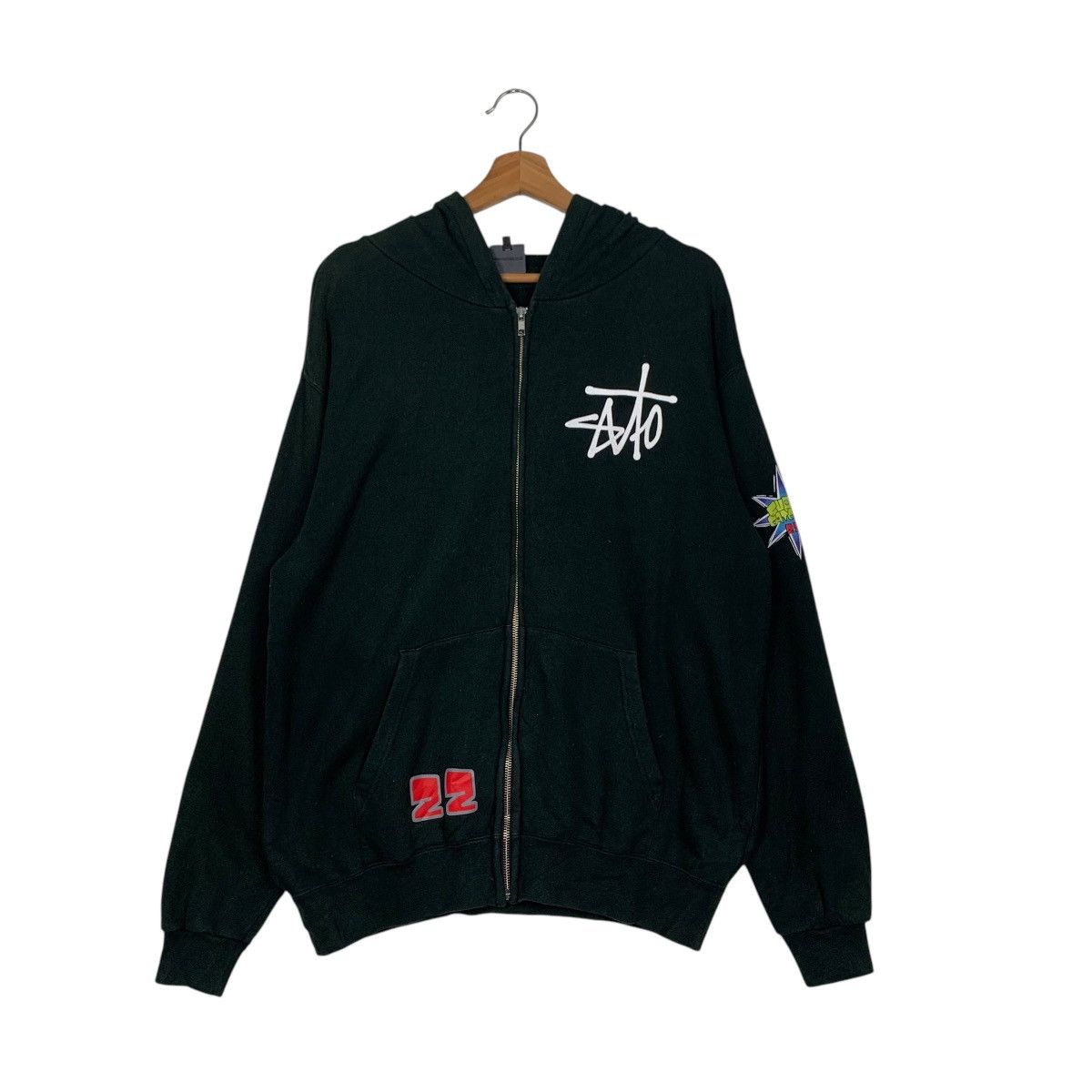 Japanese Brand TOMOYA SATOZAKI 22 Baseball Player Graphic Hoodies #1766-C78 Size US L / EU 52-54 / 3 - 10 Thumbnail