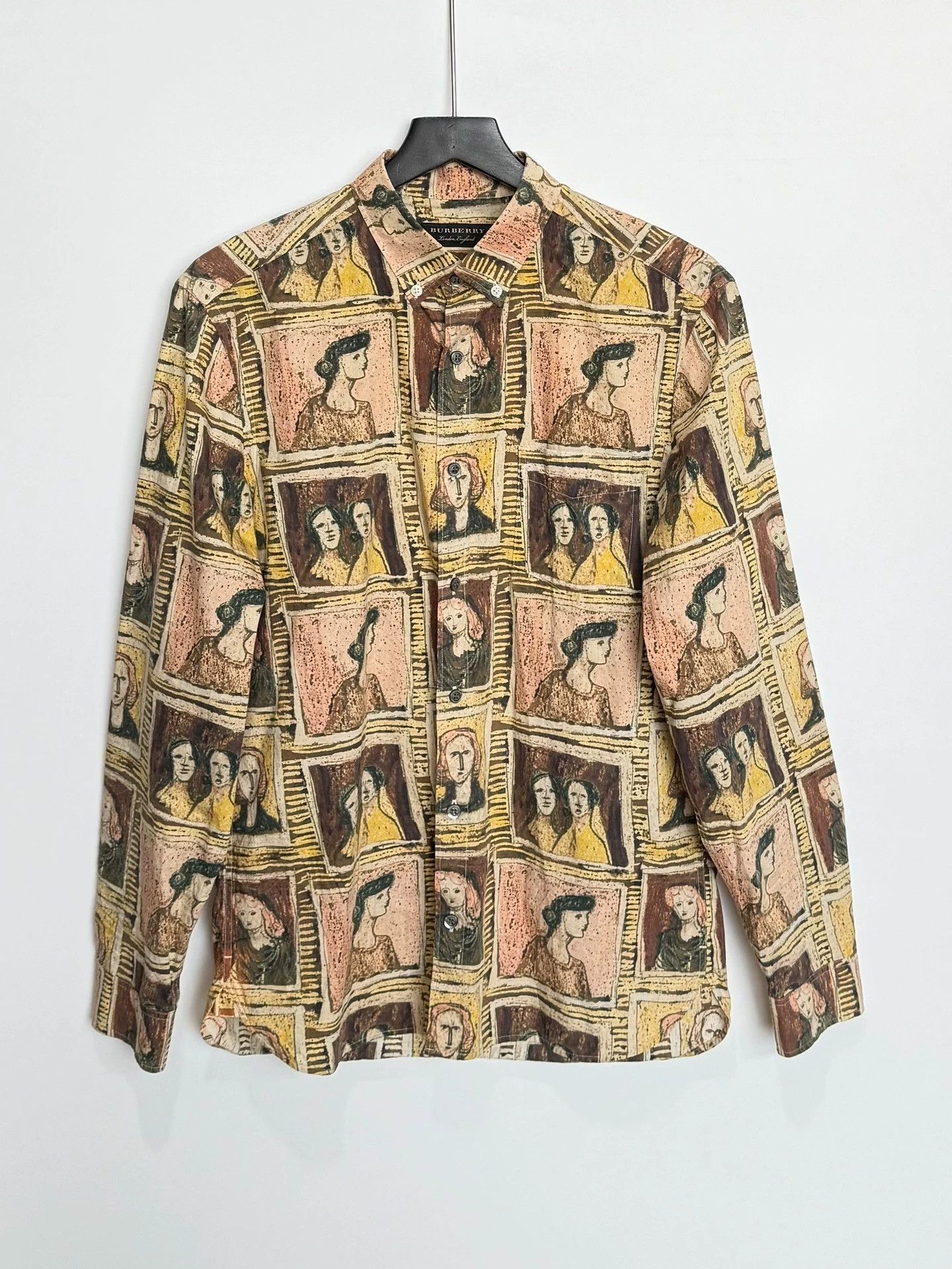 Burberry Burberry Portrait Print Long Sleeve Shirt M 95% New Size US M / EU 48-50 / 2 - 1 Thumbnail