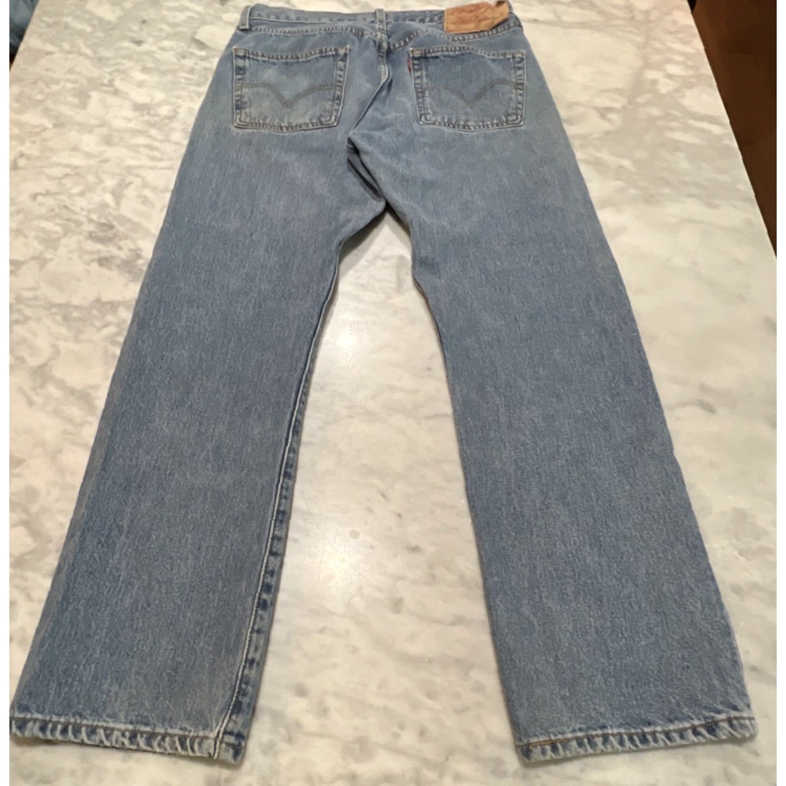 Levi's VINTAGE Levi’s 501 Jeans Button Fly Men’s 33x30 Blue Faded Straight Size US 33 - 6 Thumbnail