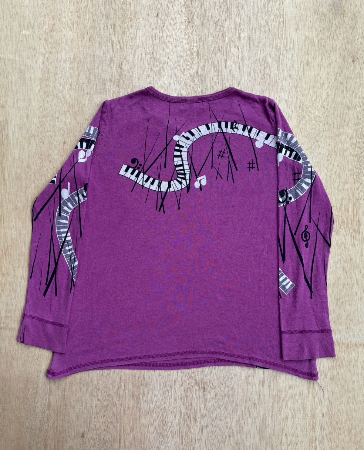 Hysteric Glamour × Japanese Brand to the angle Music Notes Longsleeve Size US S / EU 44-46 / 1 - 4 Thumbnail