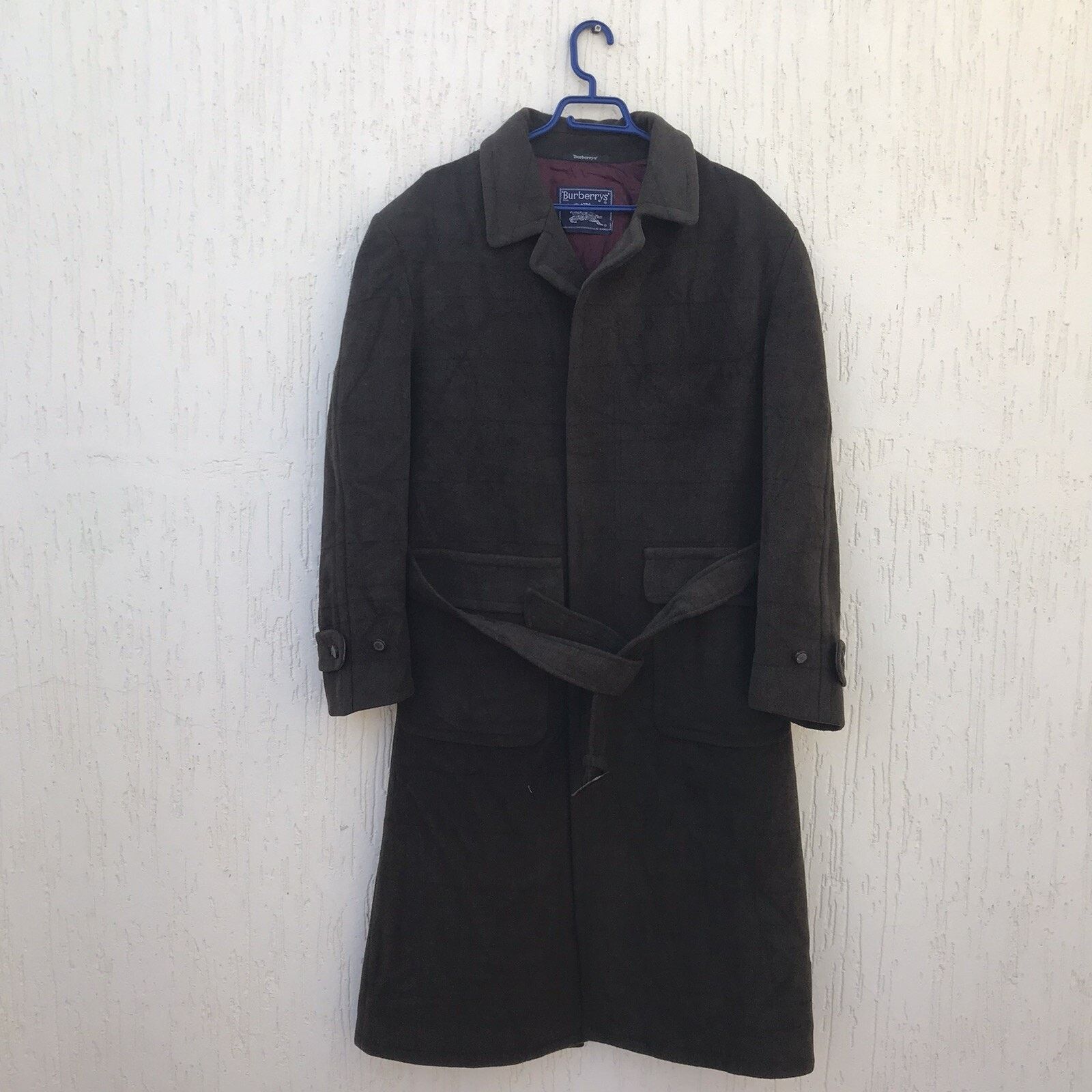 Burberry Vintage Burberry trench Coat VERGIN wool belted green olive Size US M / EU 48-50 / 2 - 3 Thumbnail