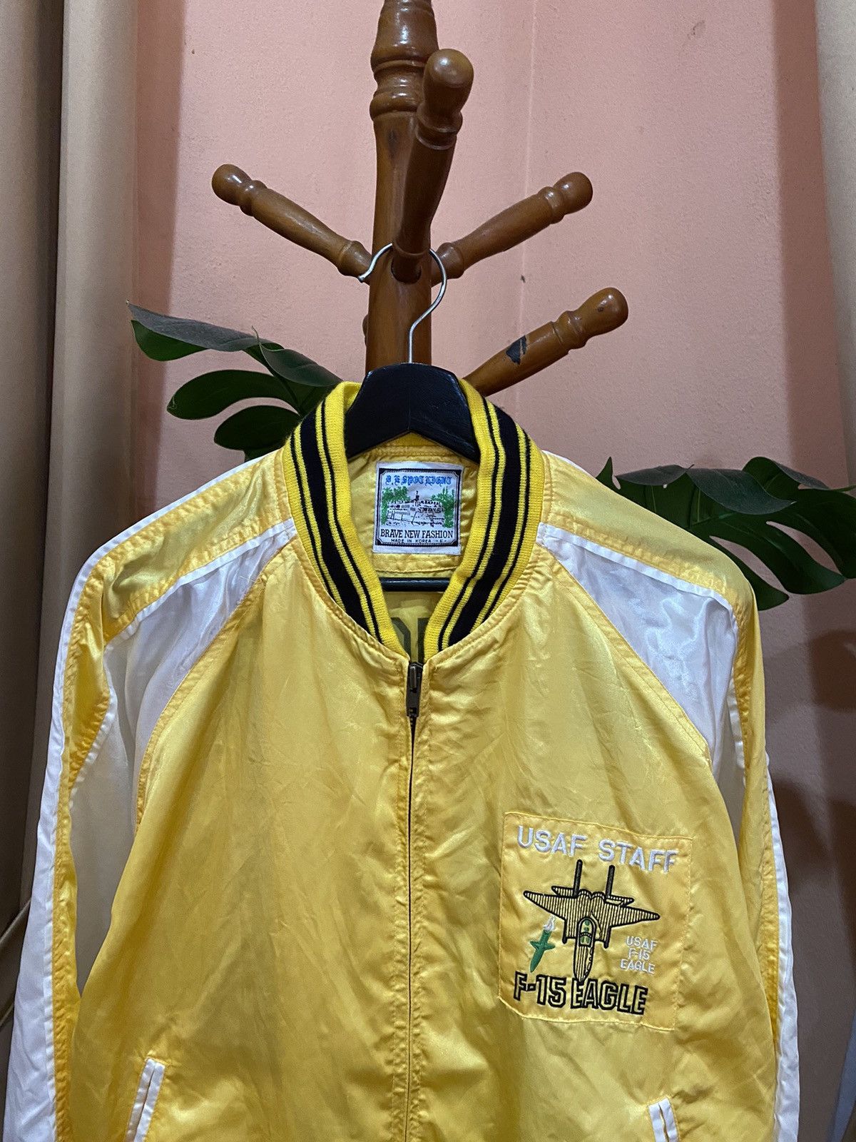 Other Vintage 1980s D.E. Spotlight USAF F-15 Eagle Bomber Jacket Size US L / EU 52-54 / 3 - 9 Thumbnail