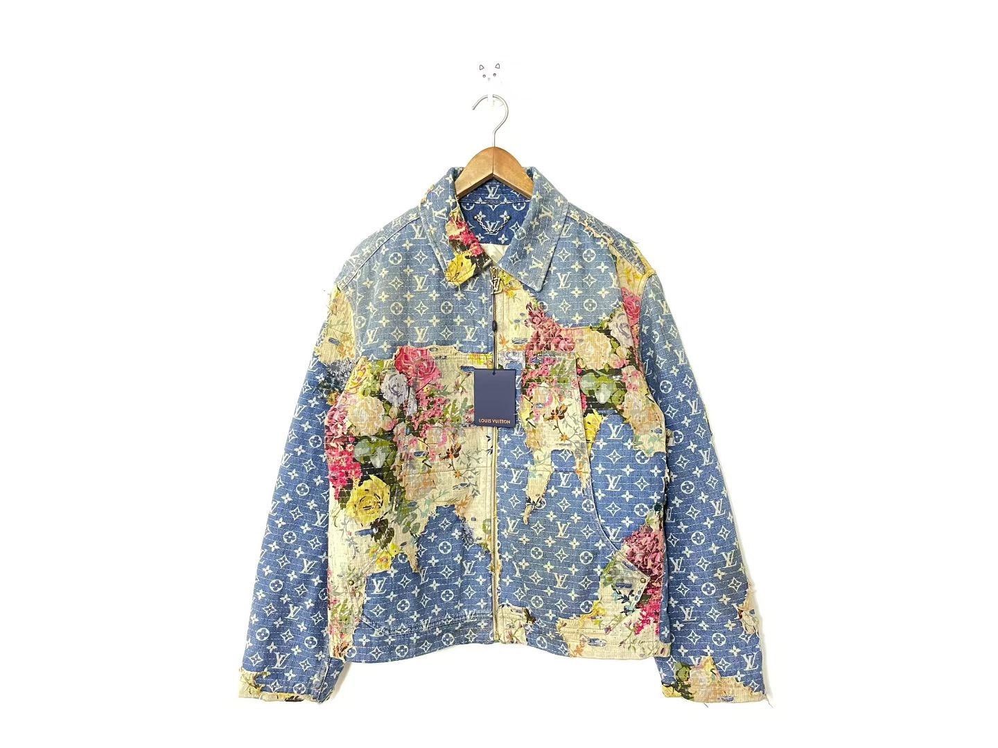 Louis Vuitton Louis Vuitton Floral Boro Denim Jacket Size US S / EU 44-46 / 1 - 1 Thumbnail
