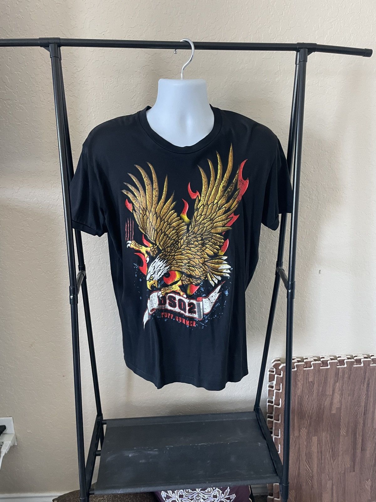 Dsquared2 DSQ2 Tuff Summer Eagle on Fire tee Size US L / EU 52-54 / 3 - 1 Thumbnail