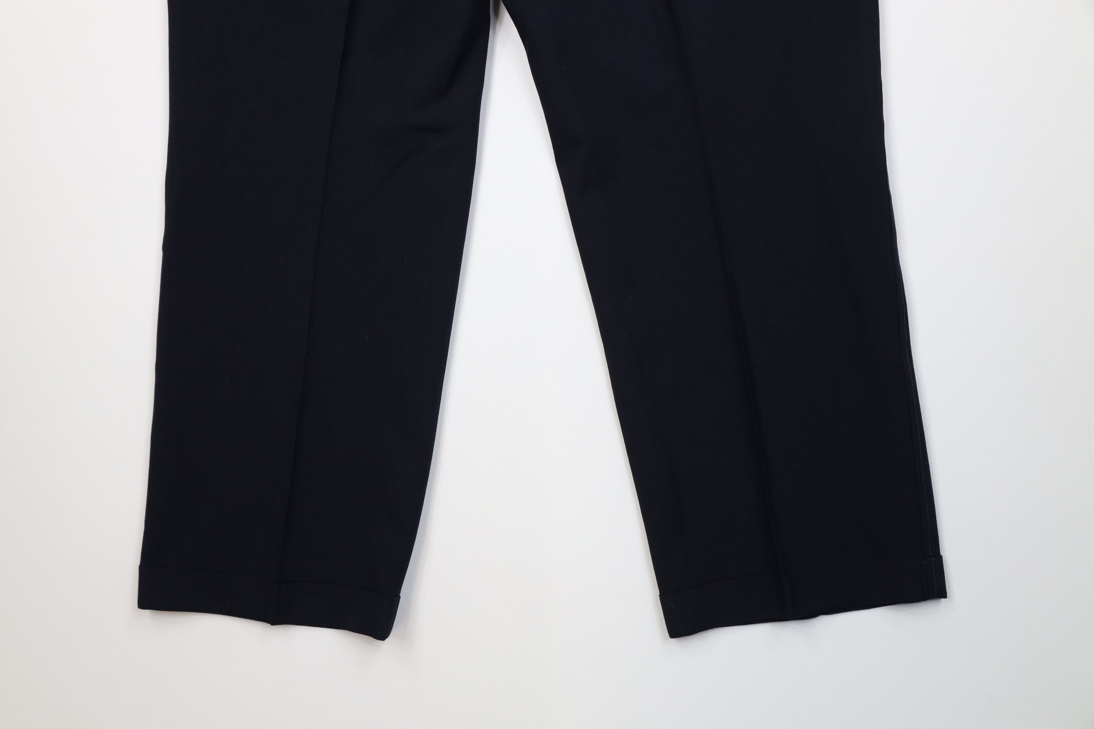 Lands' End Vintage 80s Lands End Wool Wide Leg Chino Pants Blue USA Size US 42 / EU 58 - 13 Thumbnail