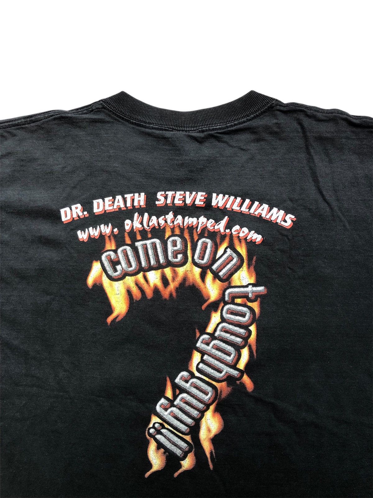 Vintage Vintage 90's DR DEATH Steve Williams Wrestling Tee Size US L / EU 52-54 / 3 - 8 Thumbnail