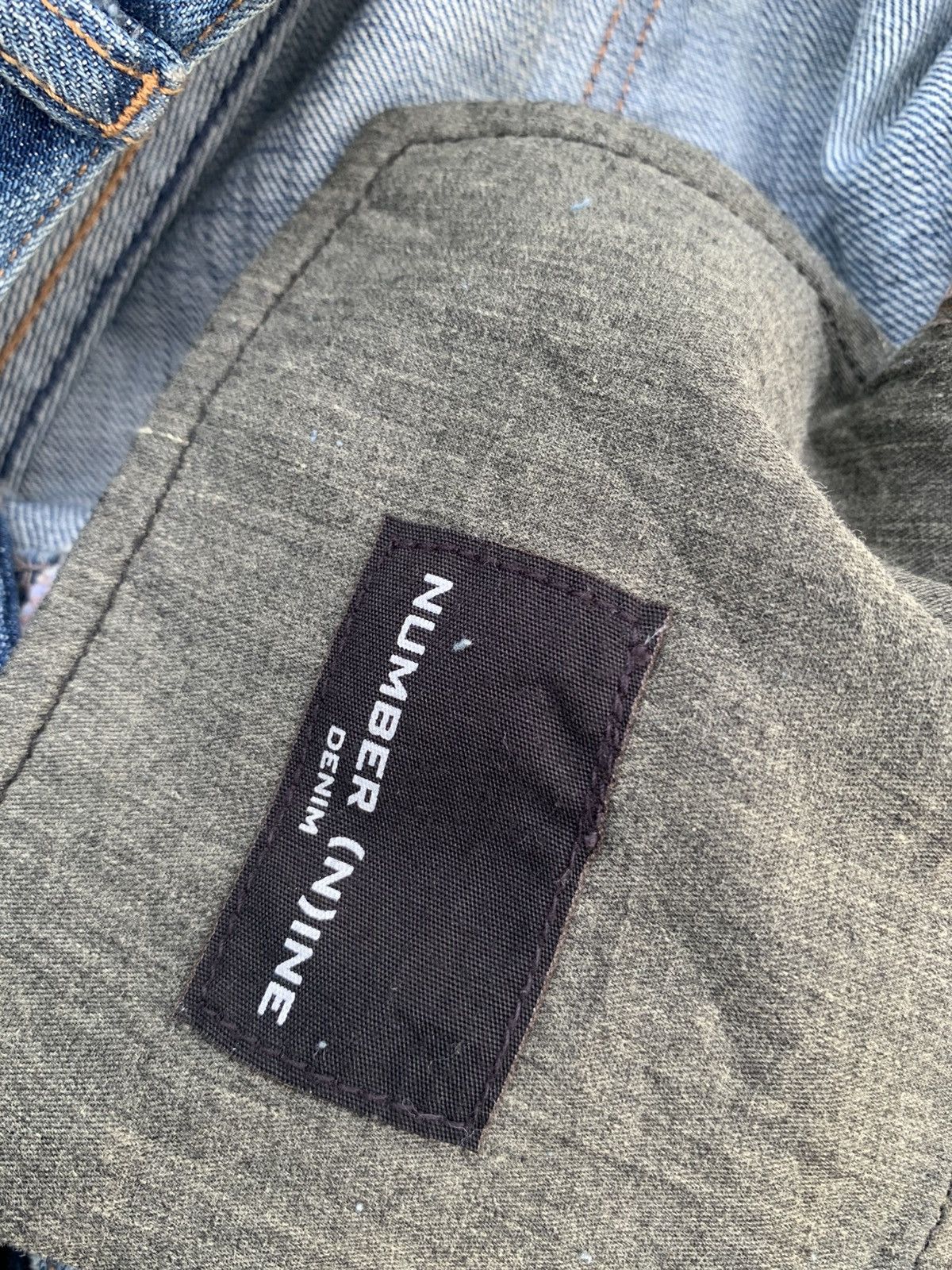 Kapital NUMBER (N)INE PATCHWORK MUSIC NOTE DISTRESSED DENIM JEANS Size US 30 / EU 46 - 11 Thumbnail