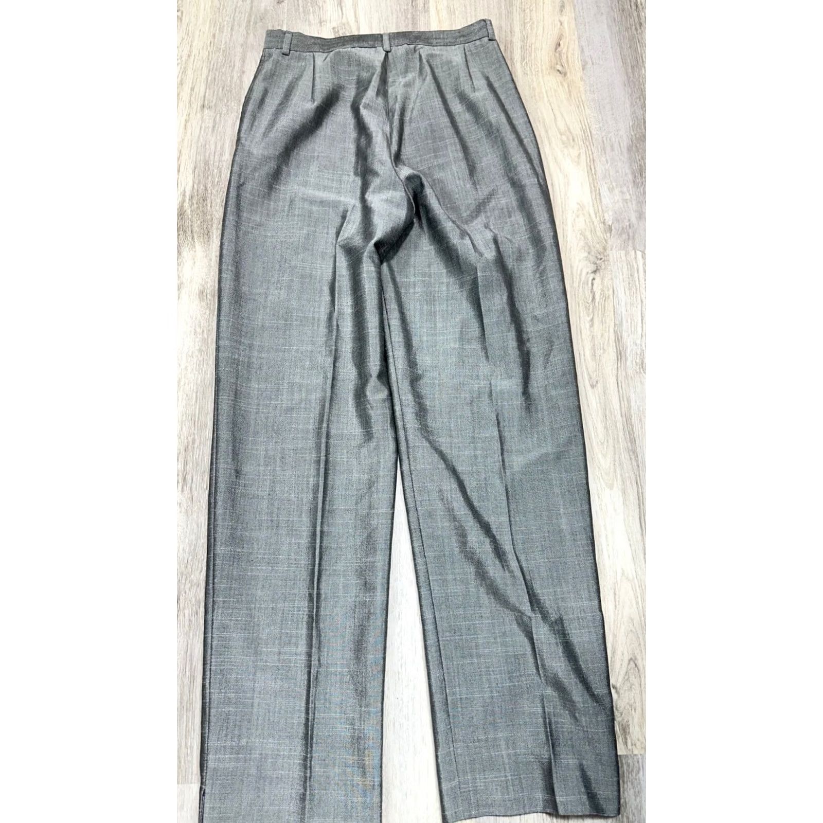 Vintage Garfield & Marks Gray Dress Pants High Rise Polyester Wool Formal Sz 2 Women's Pants 2 Gray Wool Polyester Dress Pants Womens` Size 26" / US 2 / IT 38 - 3 Thumbnail