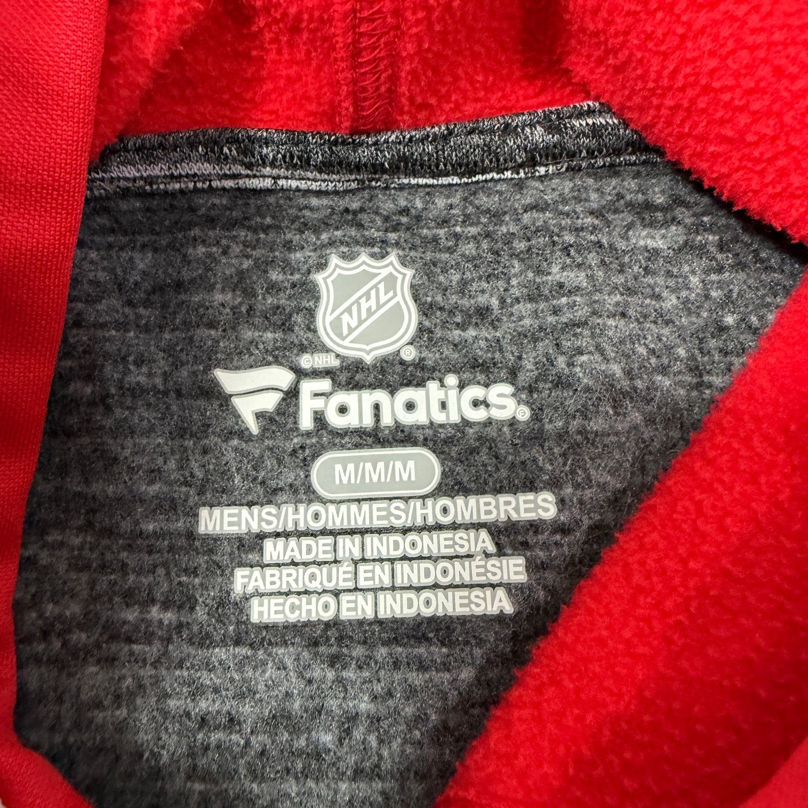 Vintage Fanatics Detroit Red Wings Hoodie Men's Medium Gray Red Size US M / EU 48-50 / 2 - 4 Thumbnail
