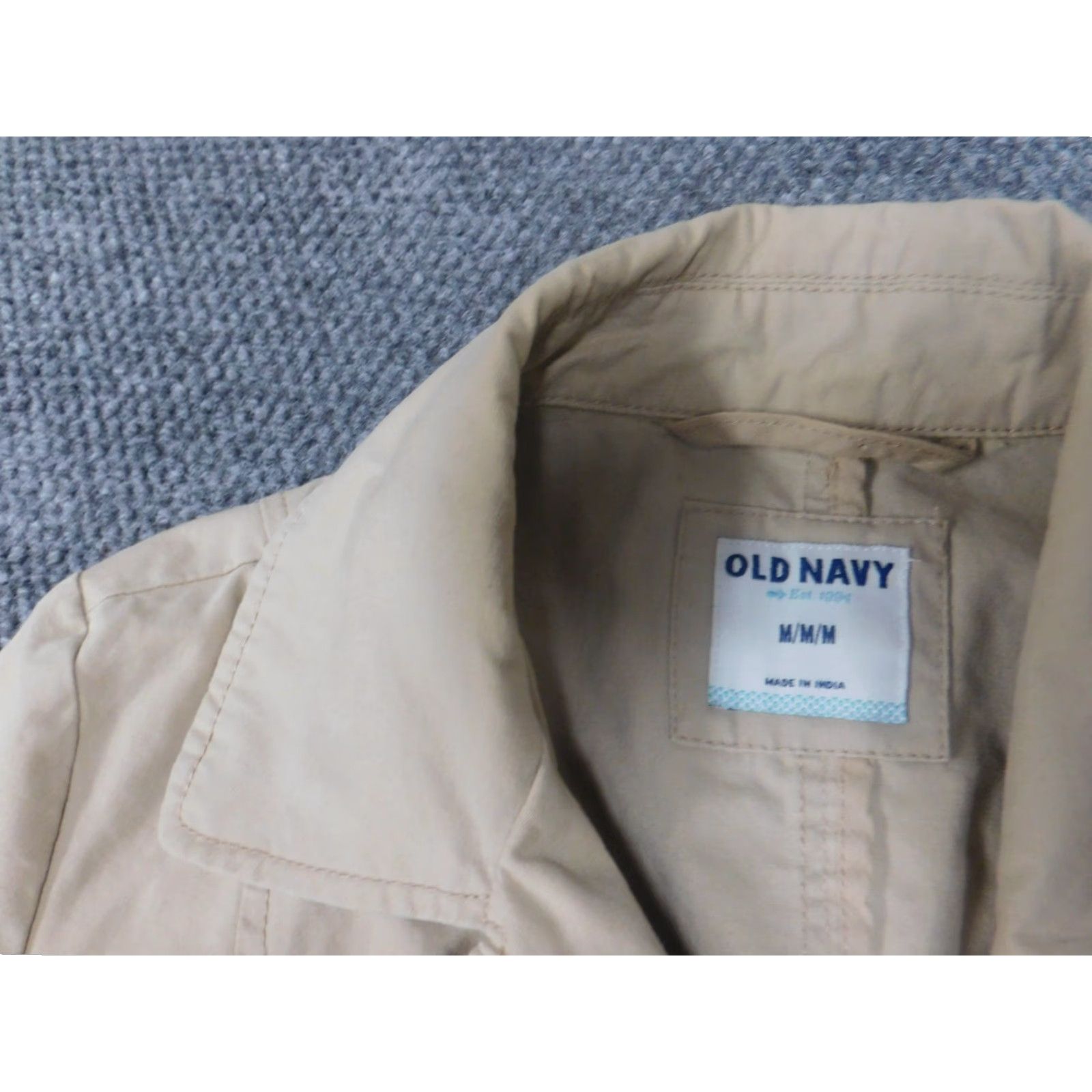 Old Navy Old Navy Jacket Womens Trench Coat Medium Beige Button Casual Winter Vintage: No Model na Size M Regular Women Collared Cotton Blend Knit Button Size M / US 6-8 / IT 42-44 - 7 Thumbnail