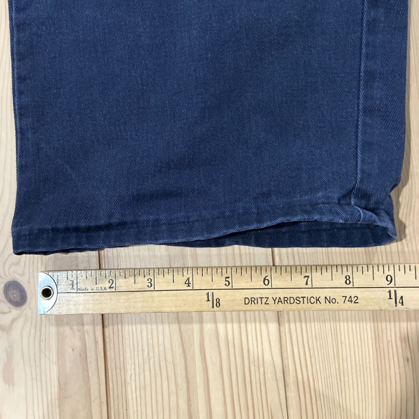 Vintage Bulwark FR Pants Mens 40 Navy Blue Cotton Straight Fire Resistant 40 Size US 38 / EU 54 - 7 Thumbnail