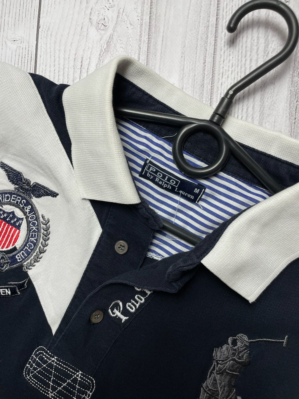 Vintage Vintage polo Ralph Lauren big logo size M Size US M / EU 48-50 / 2 - 2 Thumbnail