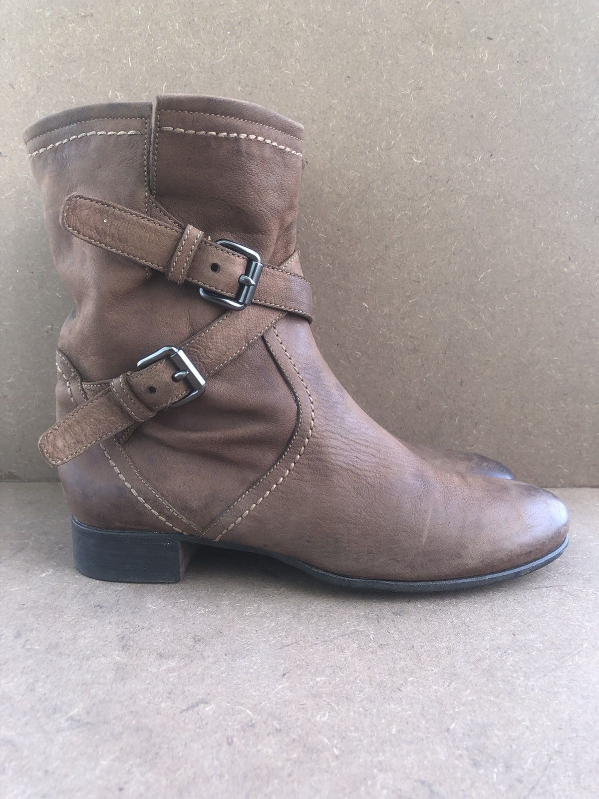 Prada Prada Brown Calfskin Leather Women’s Boots Size 39.5 Size US 9.5 / IT 39.5 - 1 Thumbnail
