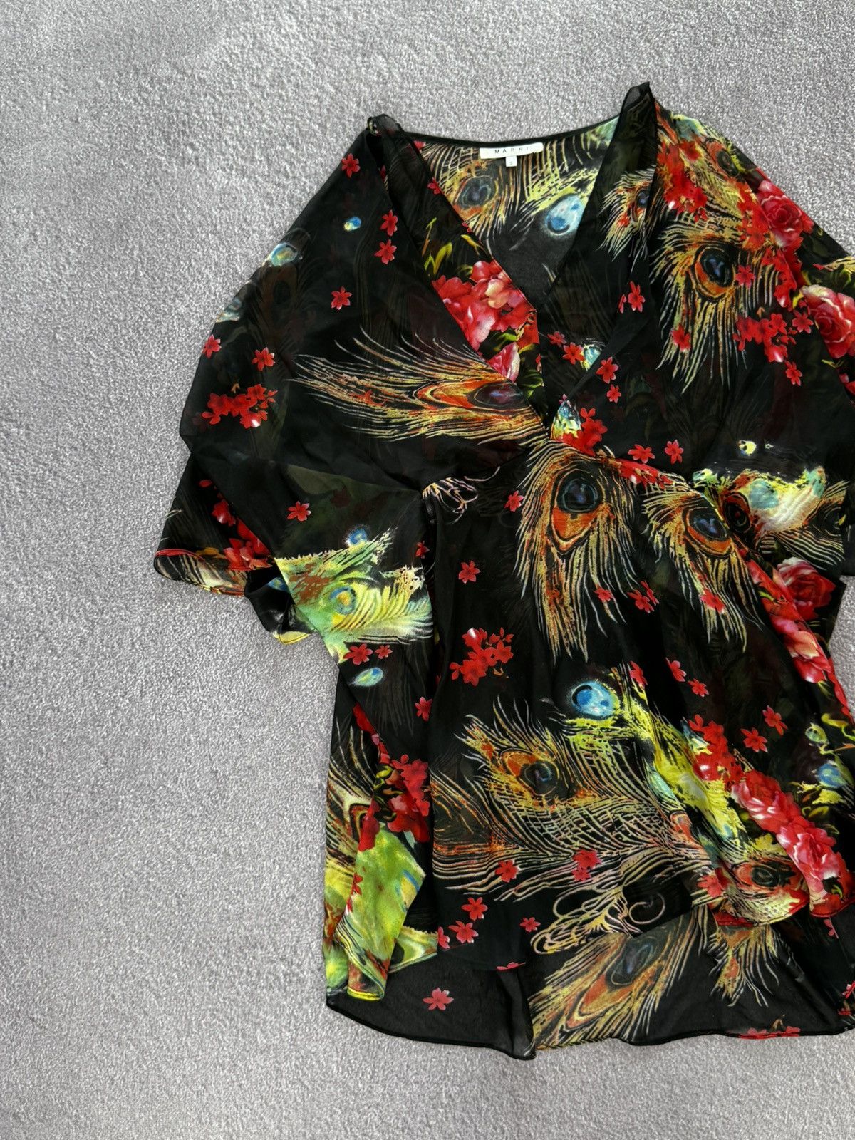 Marni Marni y2k 00s Avant Garde Coloured Blouse Size S / US 4 / IT 40 - 4 Thumbnail