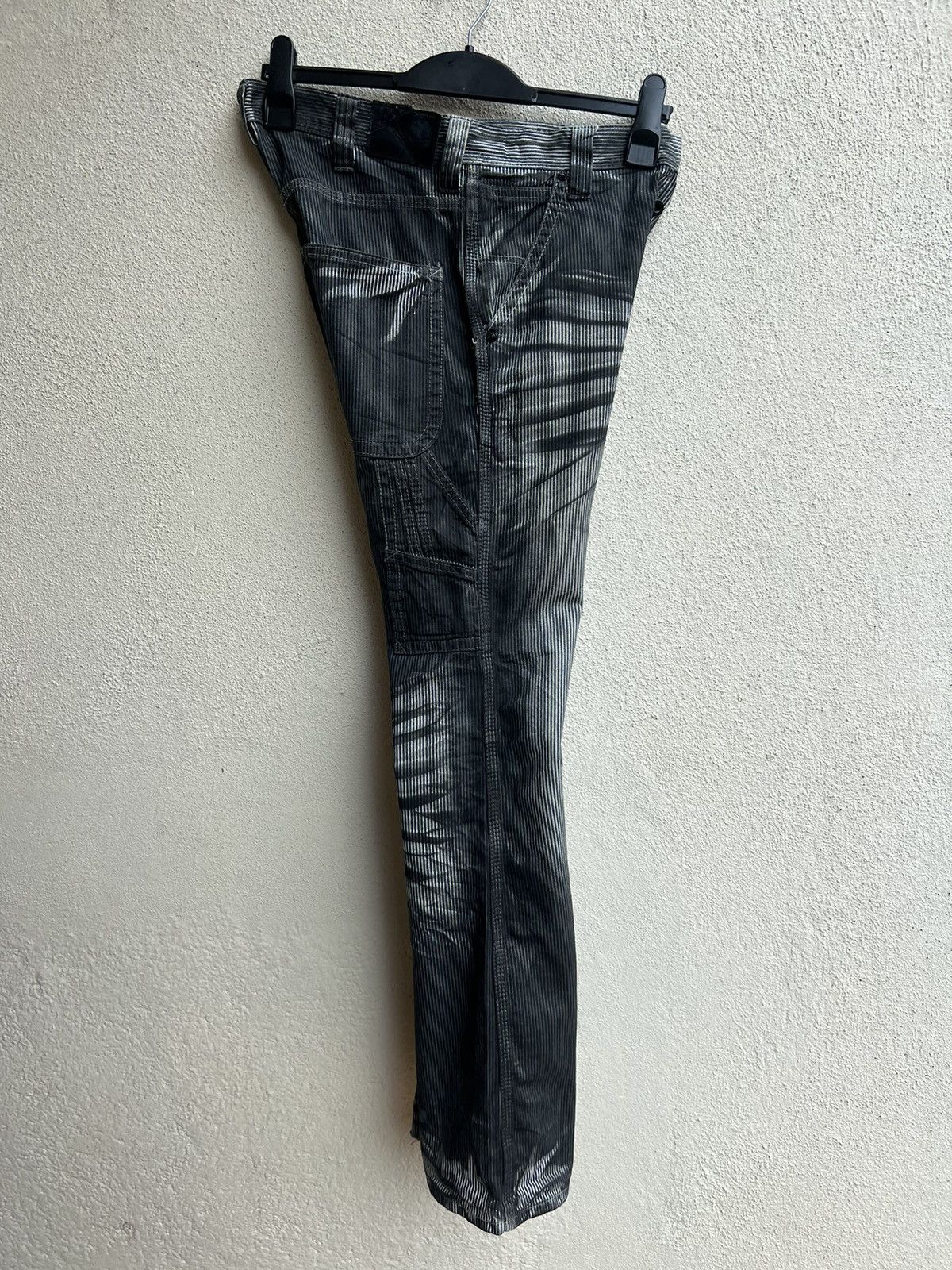 GOSTAR DE FUGA Fuga Japan Waxed Hickory Striped Bootcut Carpenter Pant Size US 29 - 21 Thumbnail