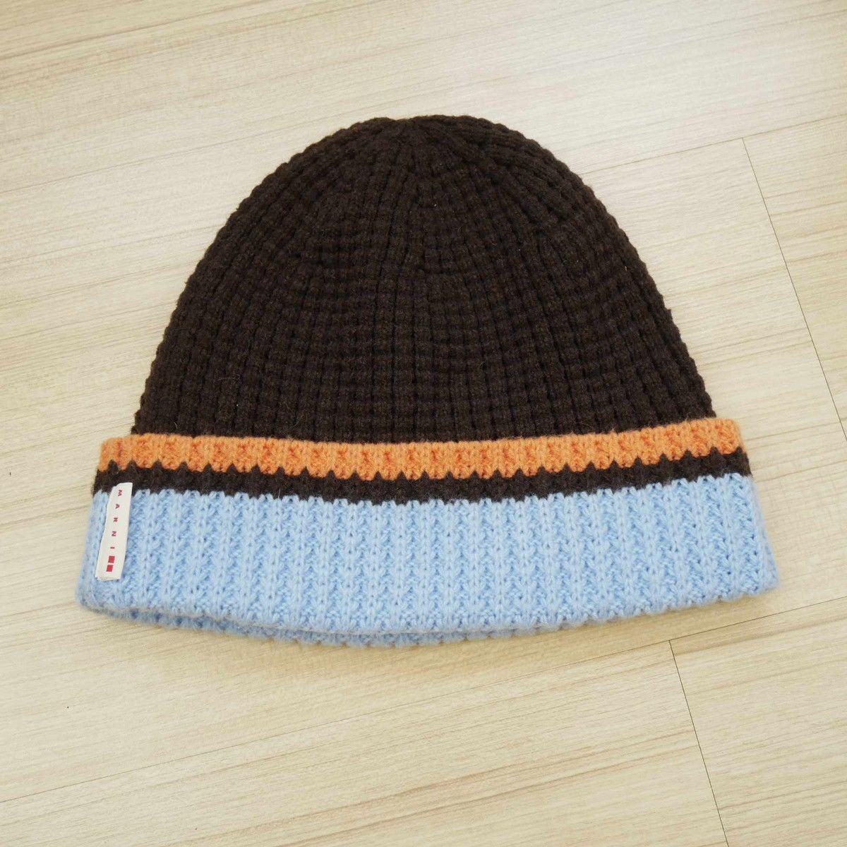 image of Marni Uniqlo Beanie in Brown, Men's