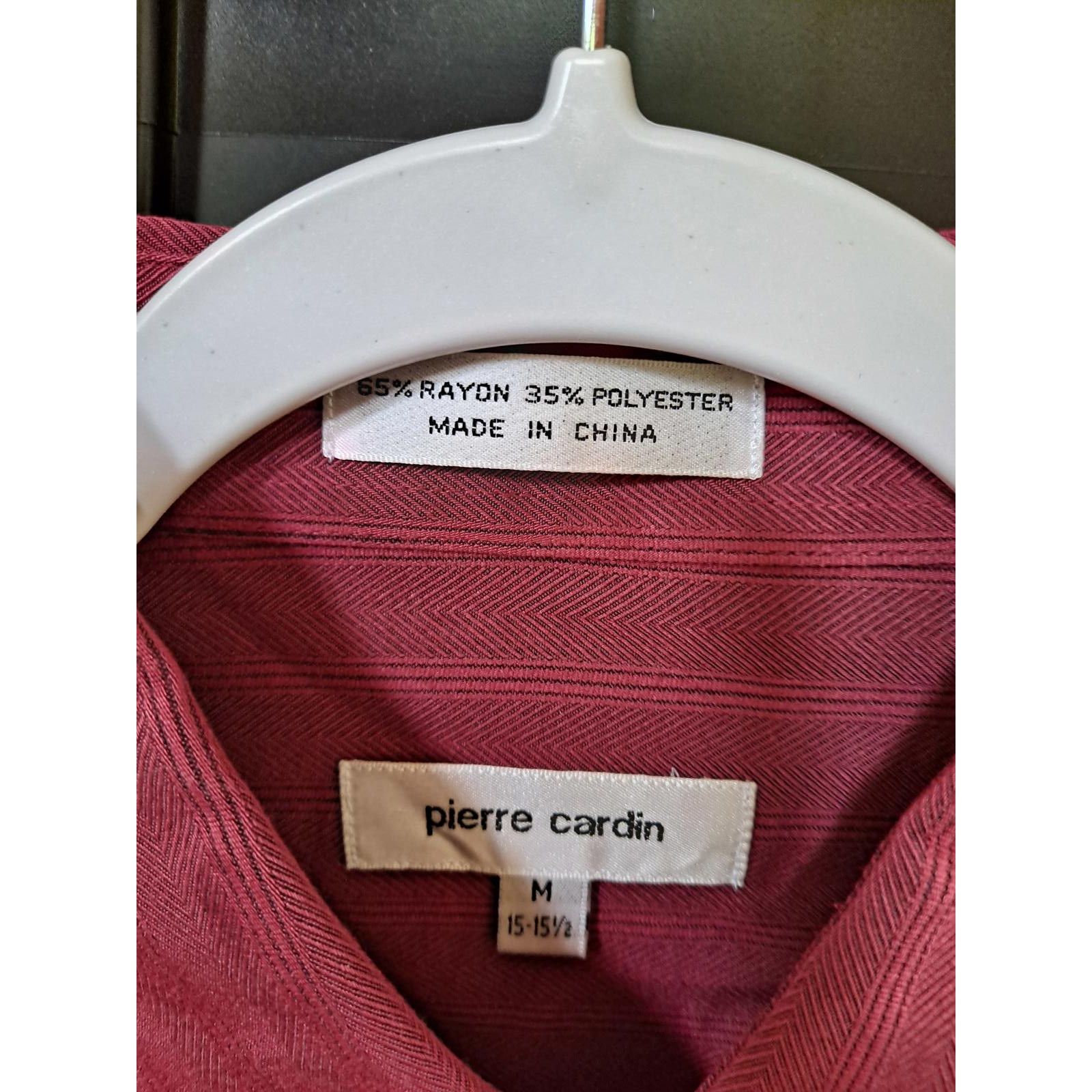 Pierre Cardin Pierre Cardin Button Up Red Striped Shirt Size Medium 15 - 1 Size US M / EU 48-50 / 2 - 2 Thumbnail
