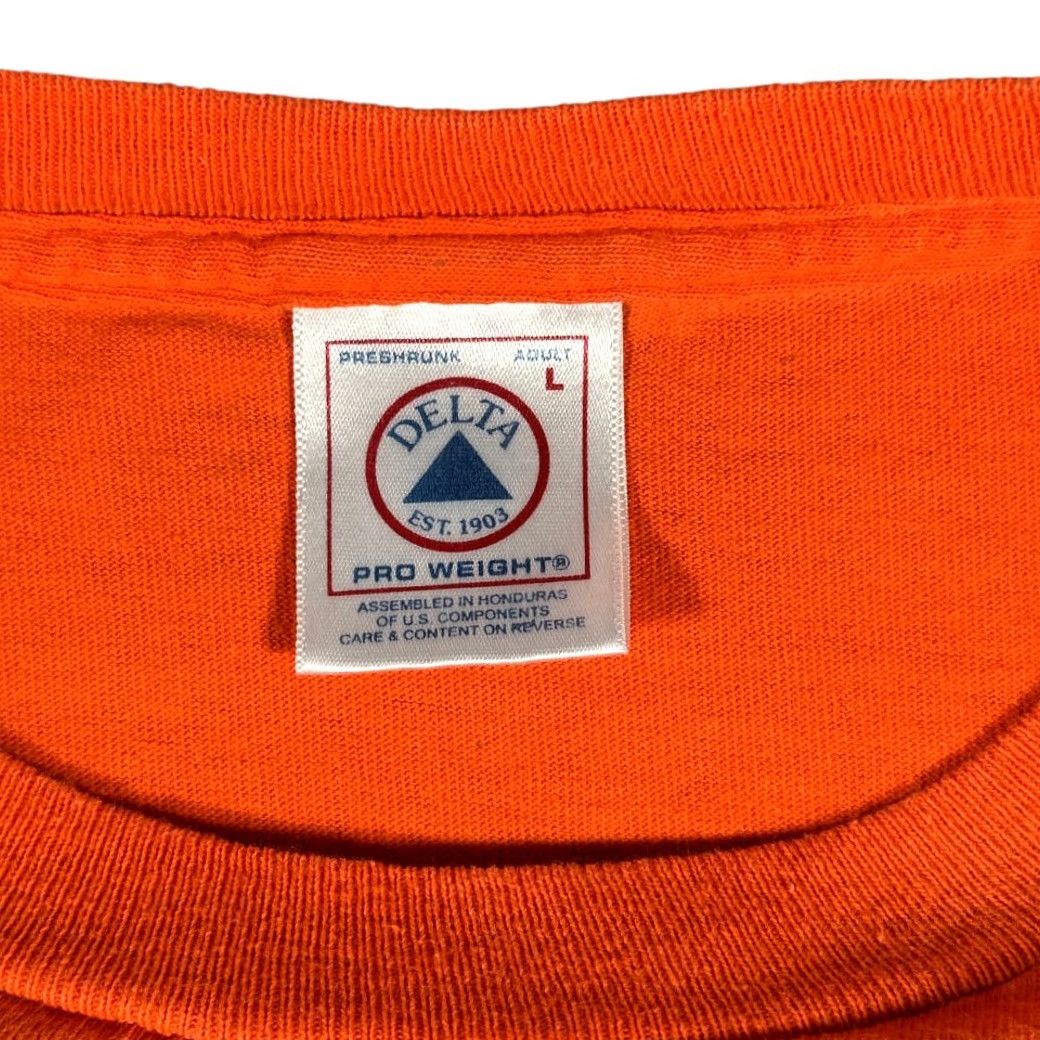 Delta VINTAGE Delta Not A Hunter Shirt Adult LARGE Orange 90s T-Shirt Mens Not A Hunter Quote Wildlife Control 90s Size US L / EU 52-54 / 3 - 3 Thumbnail