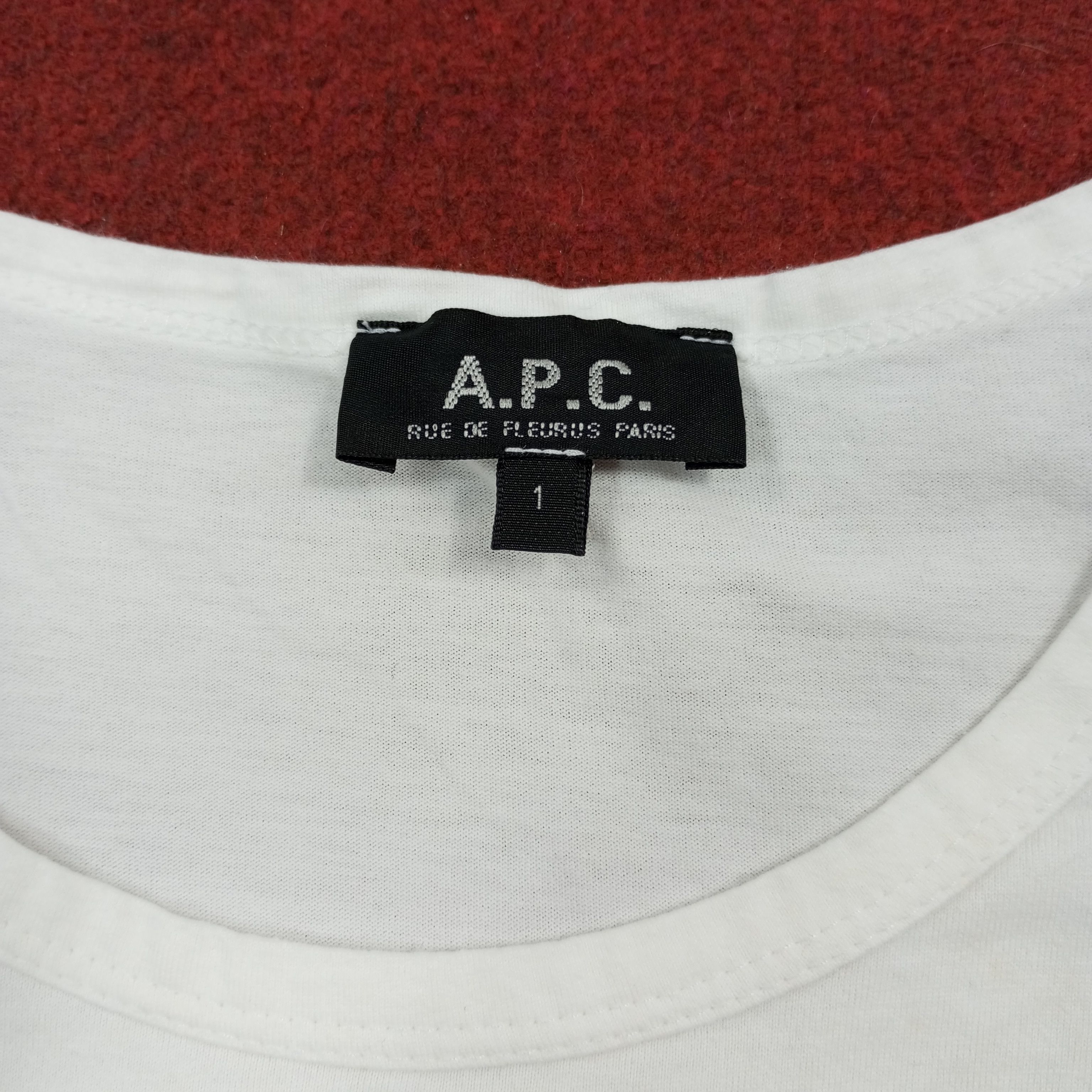 A.P.C. × Vintage A.P.C Fashion Brand Streetwear Tshirt Size US M / EU 48-50 / 2 - 4 Thumbnail