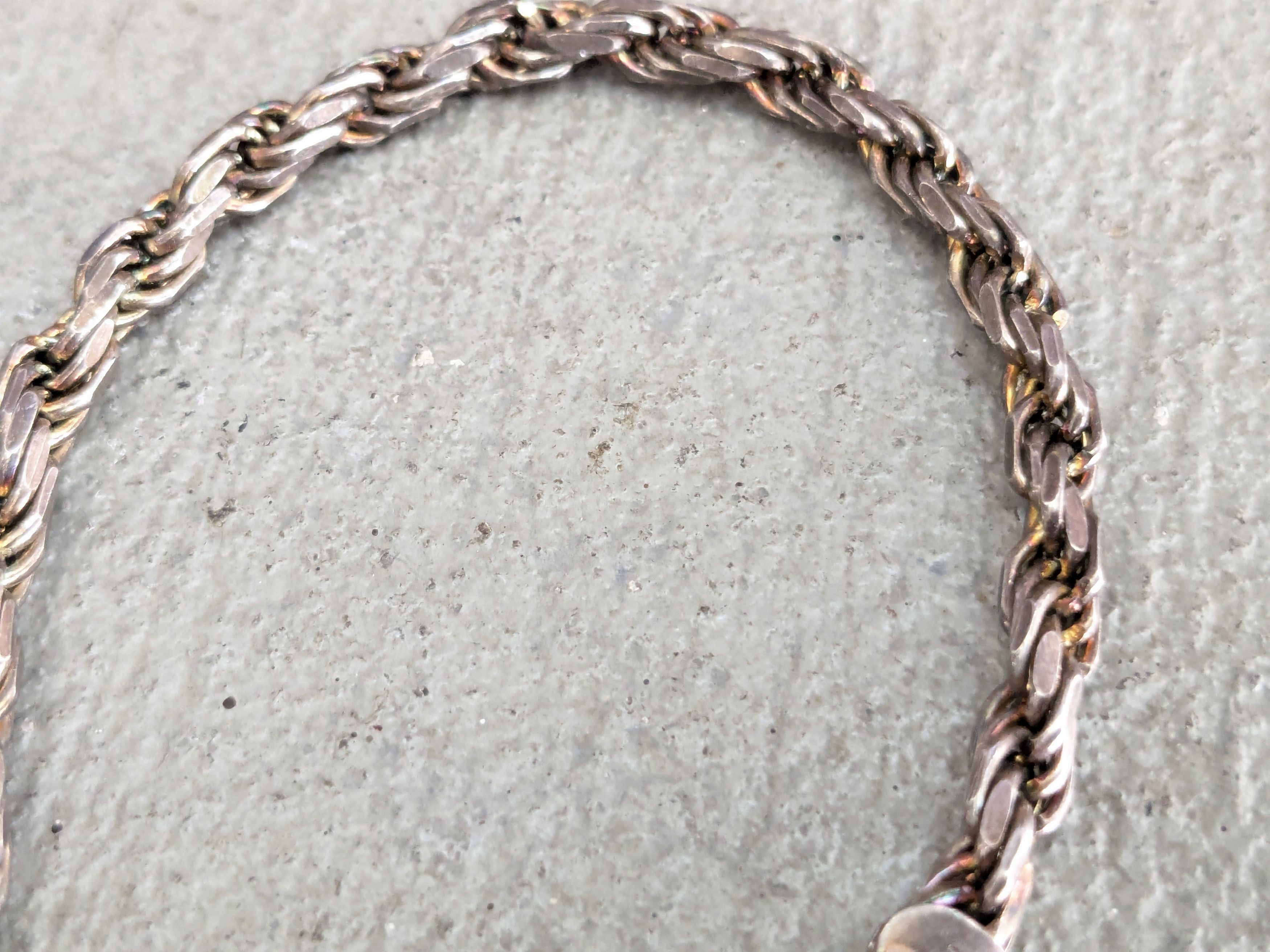 Jewelry × Vintage Vintage Sterling Silver Bracelet Rope Twist 8" Italy Size ONE SIZE - 9 Thumbnail