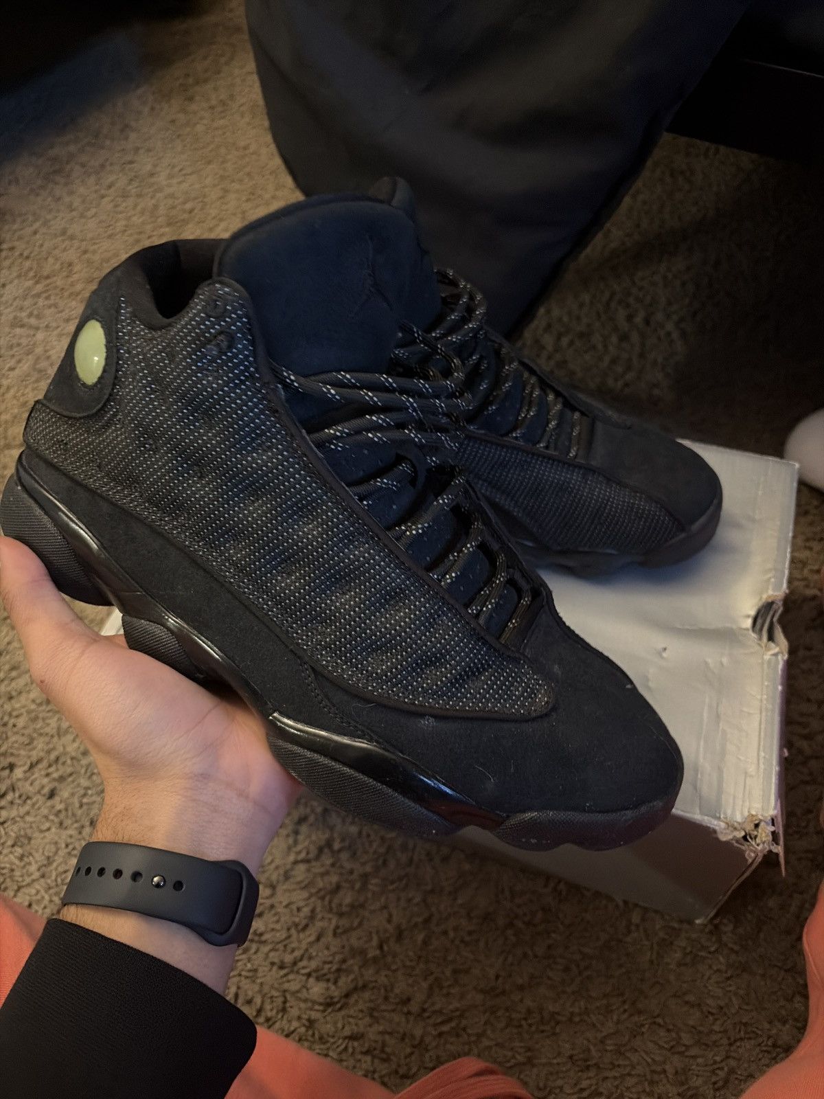 Jordan Brand Black cat jordan 13 Size US 11 / EU 44 - 4 Thumbnail