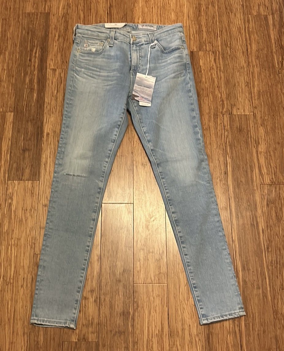 AG Adriano Goldschmied AG Jeans Ripped Legging Ankle Jeans 27 Years Coexist so 28 Size 28" / US 6 / IT 42 - 4 Thumbnail