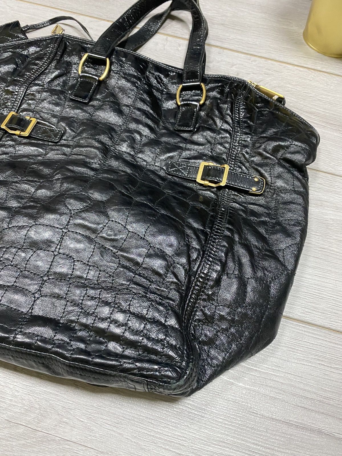 Yves Saint Laurent YSL Yves Saint Laurent Rive Gauche leather handle bag Size ONE SIZE - 12 Thumbnail