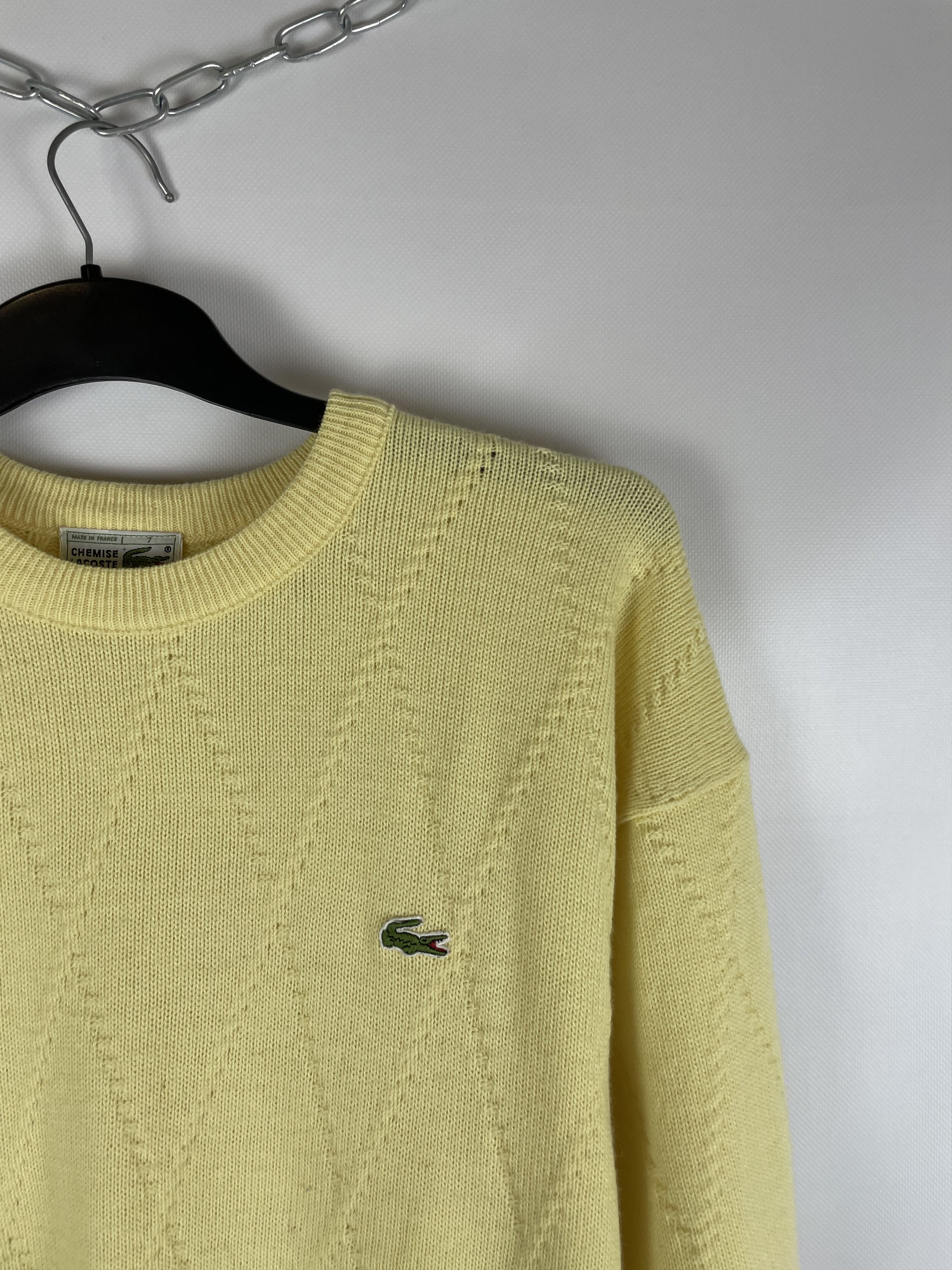 Lacoste Lacoste Vintage Check Knit Sweater Size US XL / EU 56 / 4 - 4 Thumbnail