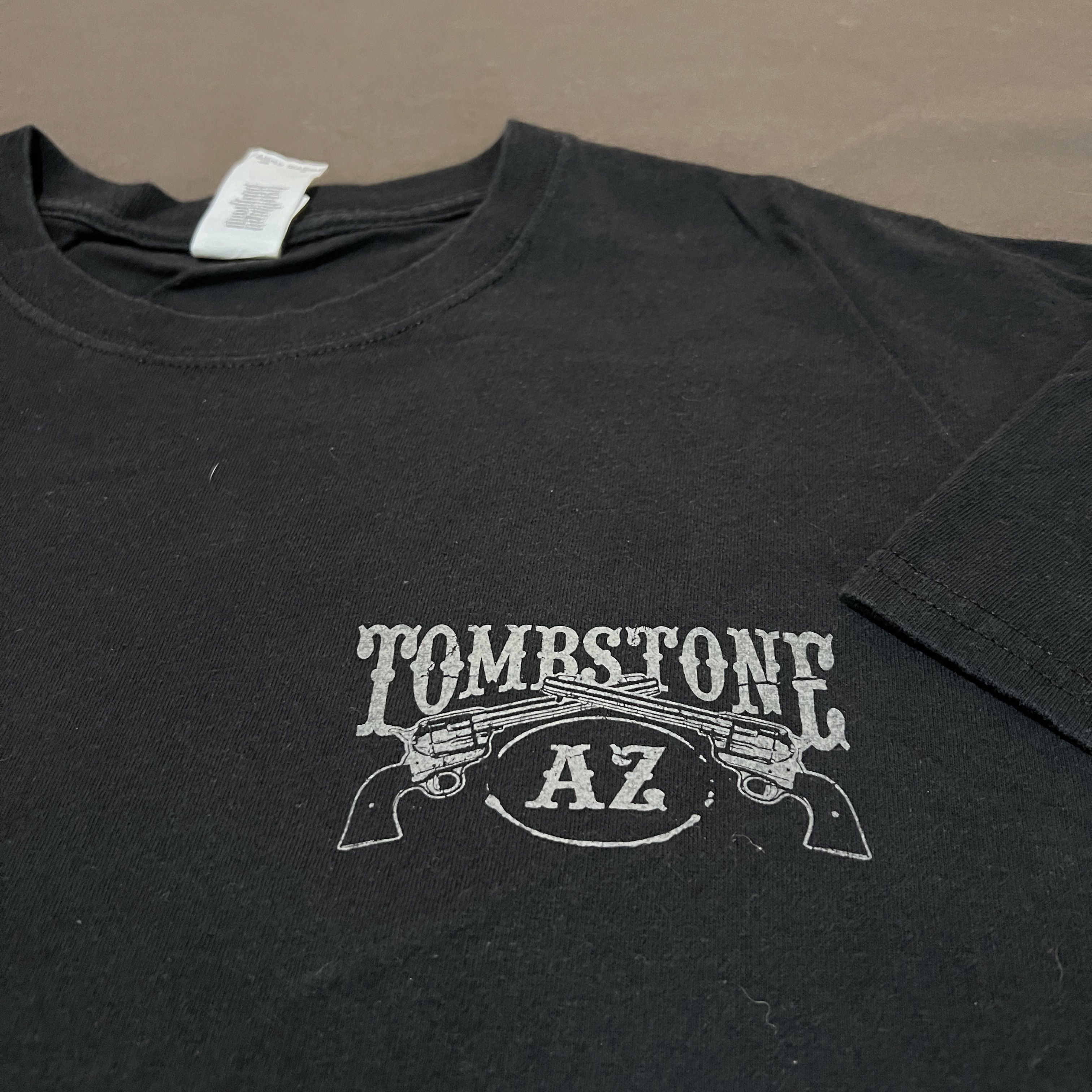 Vintage Vintage Y2K TOMBSTONE ARIZONA Cowboy Promo Tee Gun Size US XL / EU 56 / 4 - 6 Thumbnail