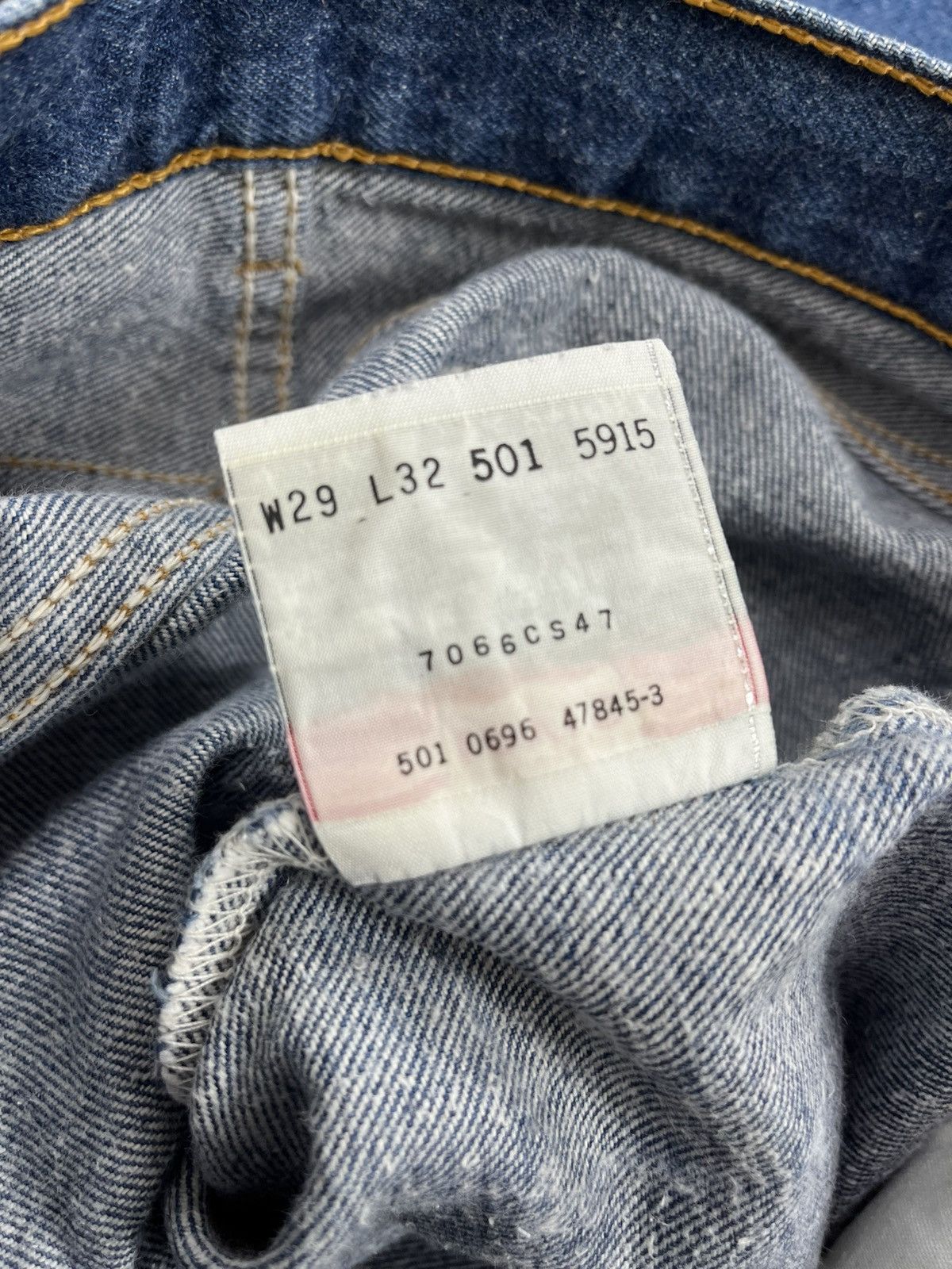 Levi's Vintage Clothing 🇺🇸1990s Vintage Levis 501 29x32 Straight Leg Blue Jeans Size US 29 - 11 Thumbnail