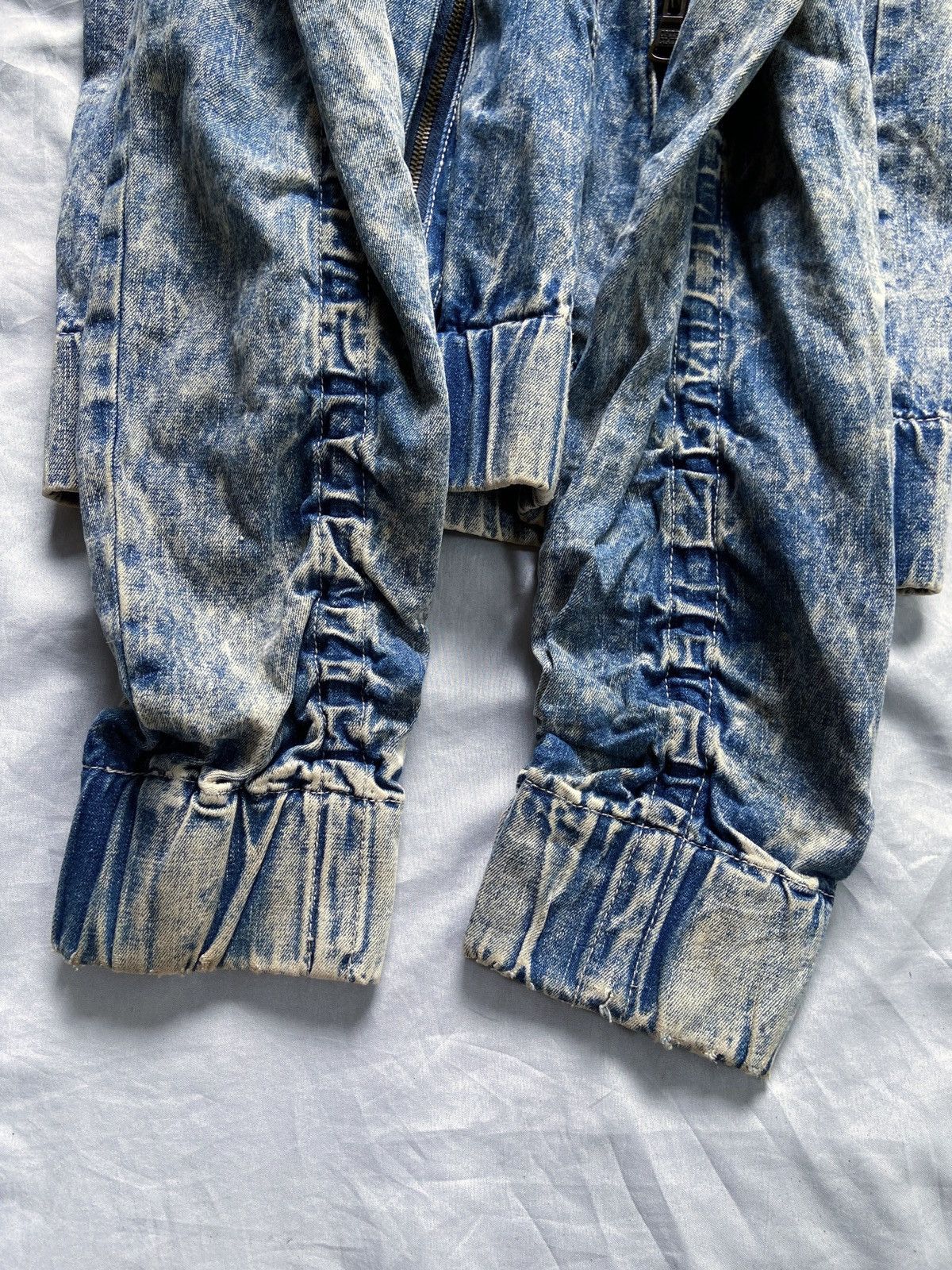 Japanese Brand CHIP CLIP STREET BLUE DENIM WASHED STYLE BONO ZIP JACKET Size US M / EU 48-50 / 2 - 12 Thumbnail