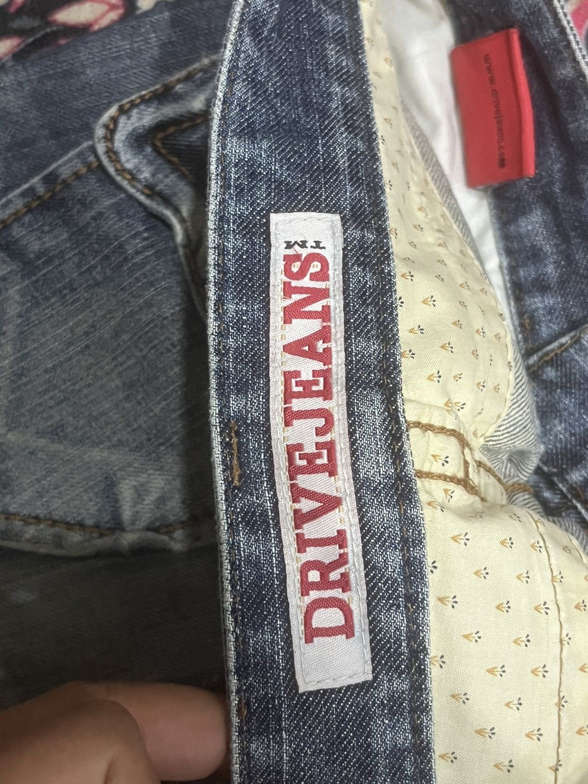 Japanese Brand Japanese Drive Jeans Blue Washed Distressed Flare Denim Size 25" / US 0 / IT 36 - 15 Thumbnail