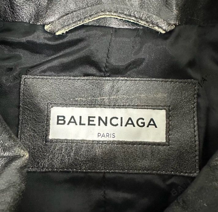 Balenciaga Balenciaga hand drawn font leather coat2410-Nextarrow Size US S / EU 44-46 / 1 - 5 Thumbnail