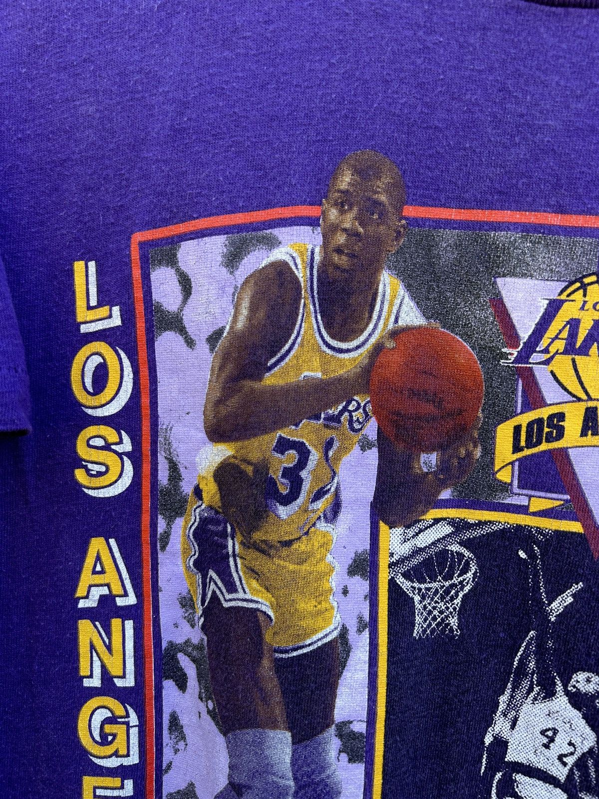 NBA 90s Vintage Salem 1990 Lakers NBA Single Stitch By Spalding Size US M / EU 48-50 / 2 - 3 Thumbnail