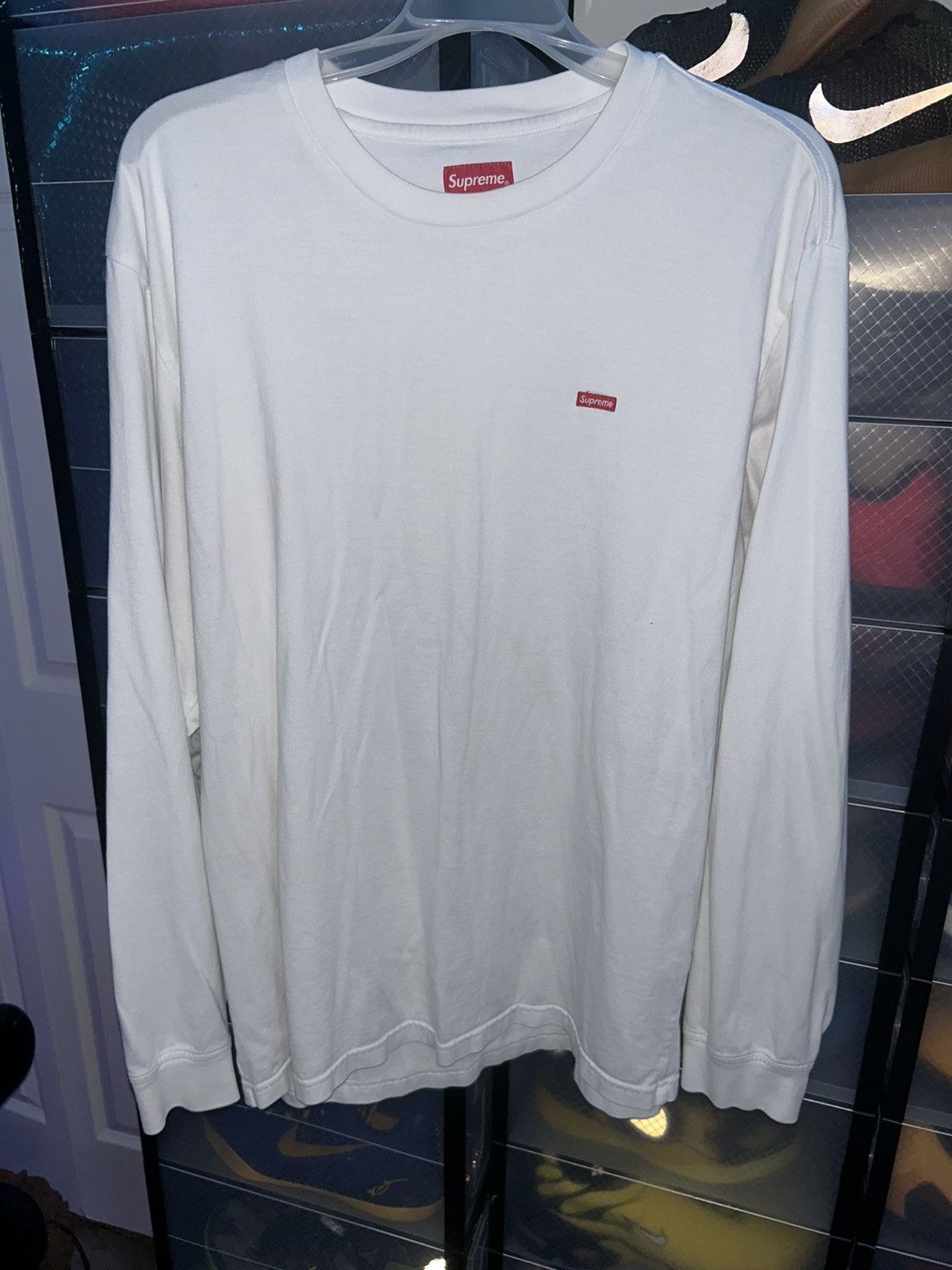 Supreme Supreme Small Box L/S Tee (SS23) White | Grailed