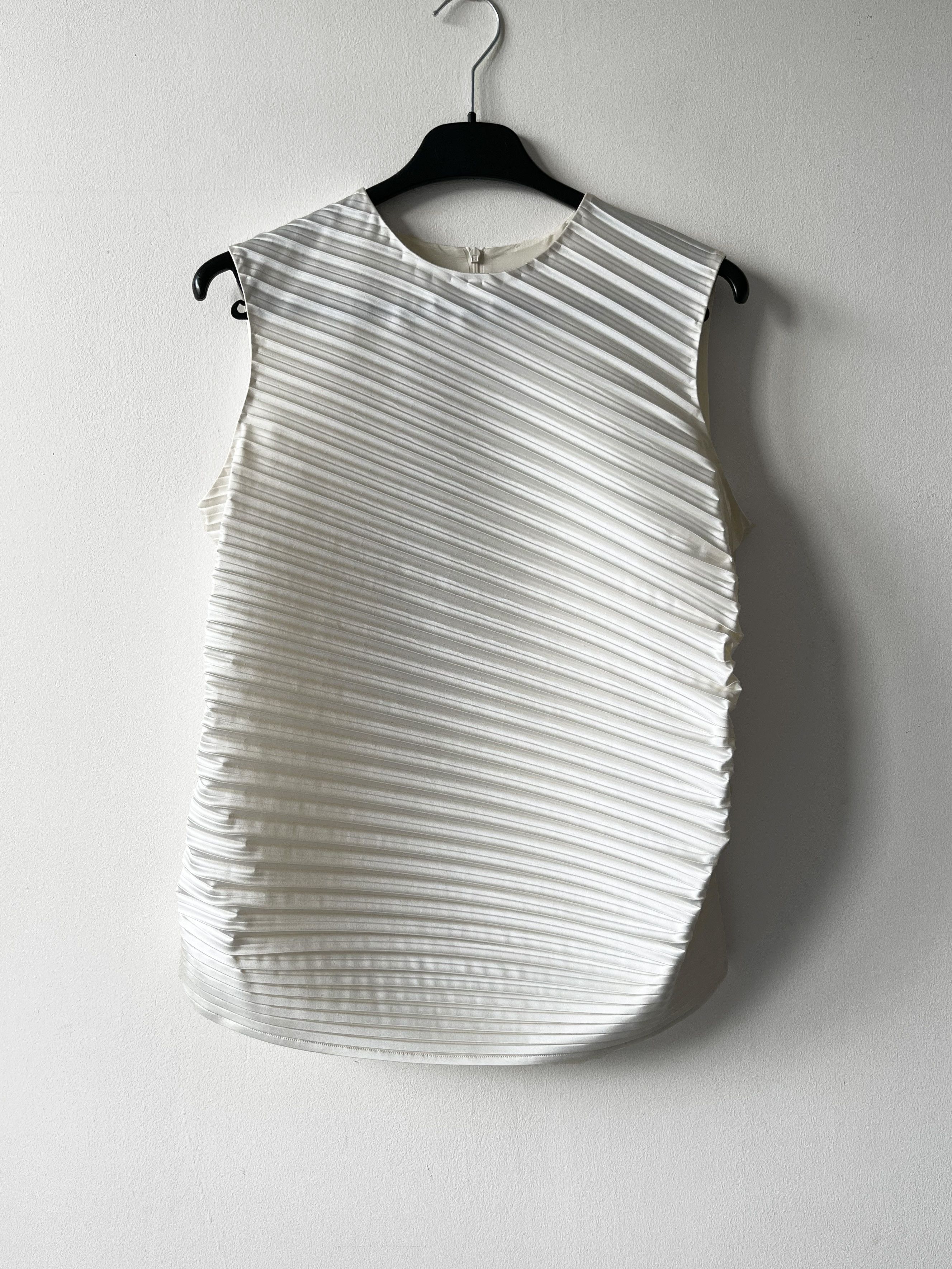 Jil Sander pleated sleeveless blouse