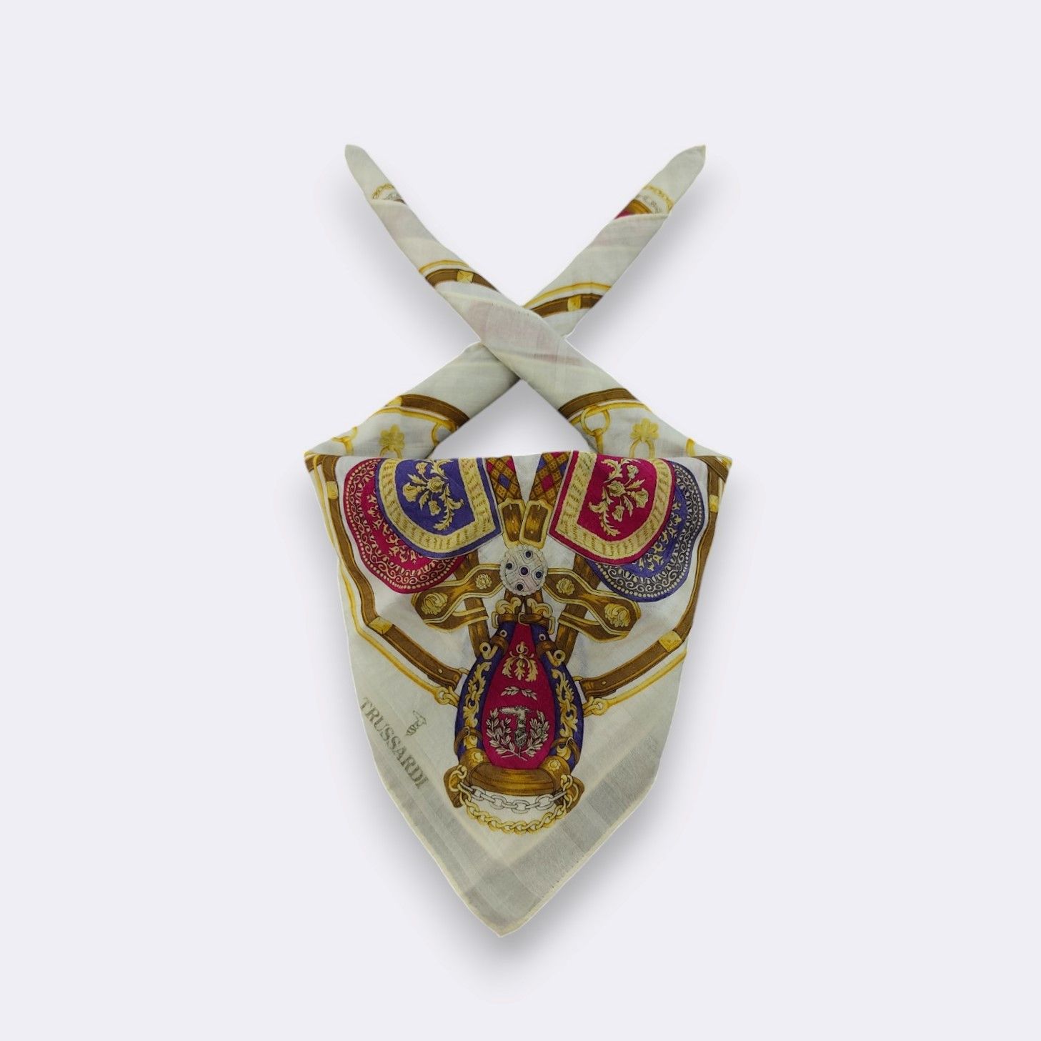 Trussardi Vintage Trussardi Handkerchief Neckerchief Bandana H037G Size ONE SIZE - 1 Thumbnail