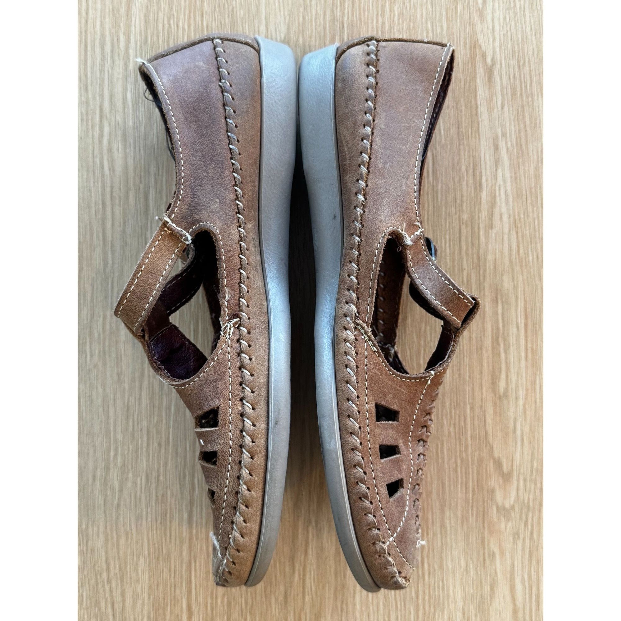 Dexter Shoe Company VTG Dexter genuine leather shoes mary janes strappy USA sz 9 Size US 9 / IT 39 - 7 Thumbnail