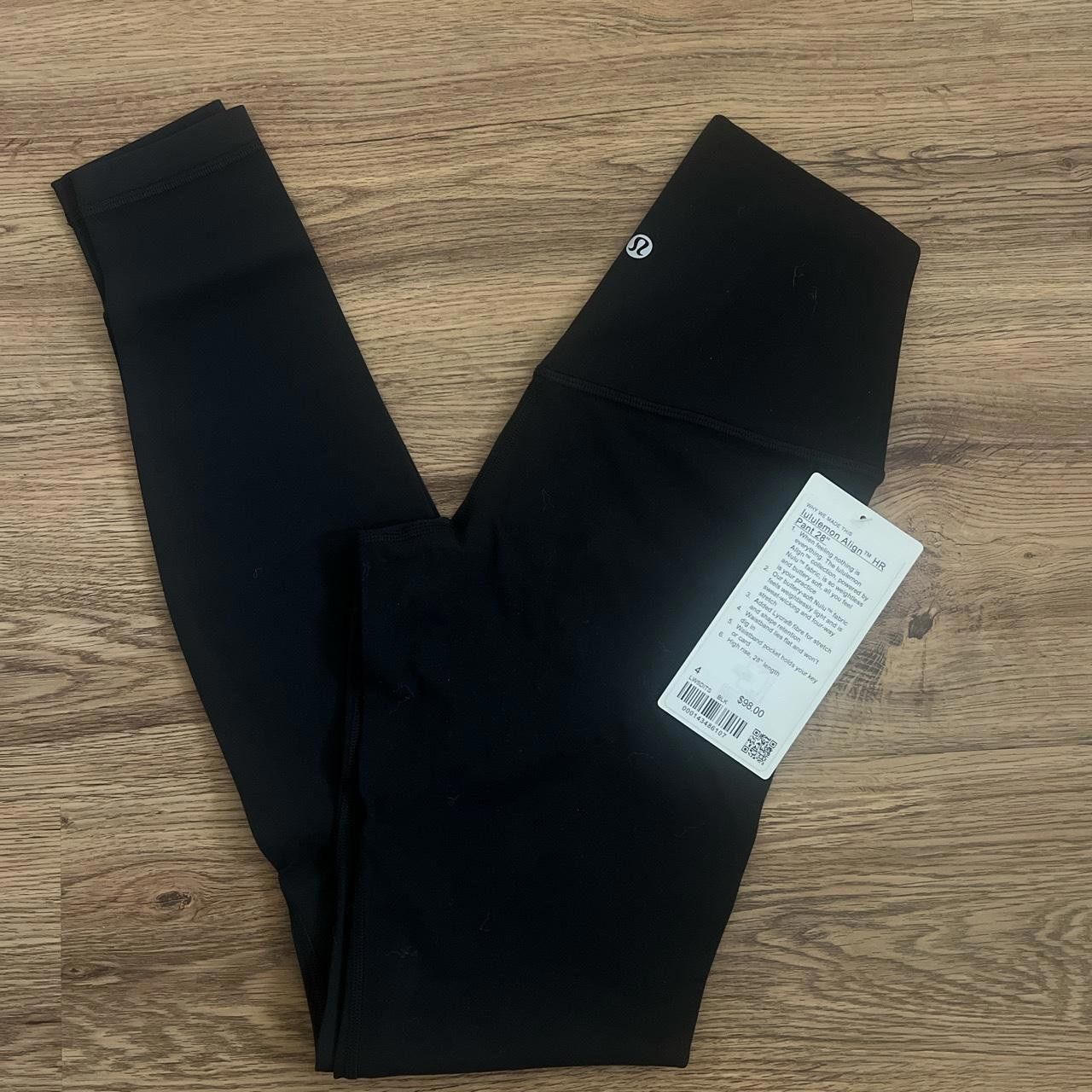 Designer Lululemon Align Crop 23 Leggings A22a Size 28" / US 6 / IT 42 - 2 Thumbnail
