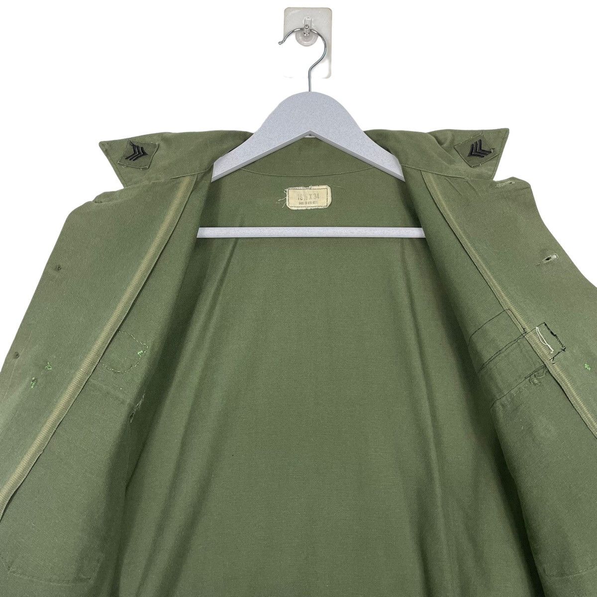 Vintage 💥VINTAGE OG ARMY US MILITARY SHIRT Size US L / EU 52-54 / 3 - 11 Thumbnail