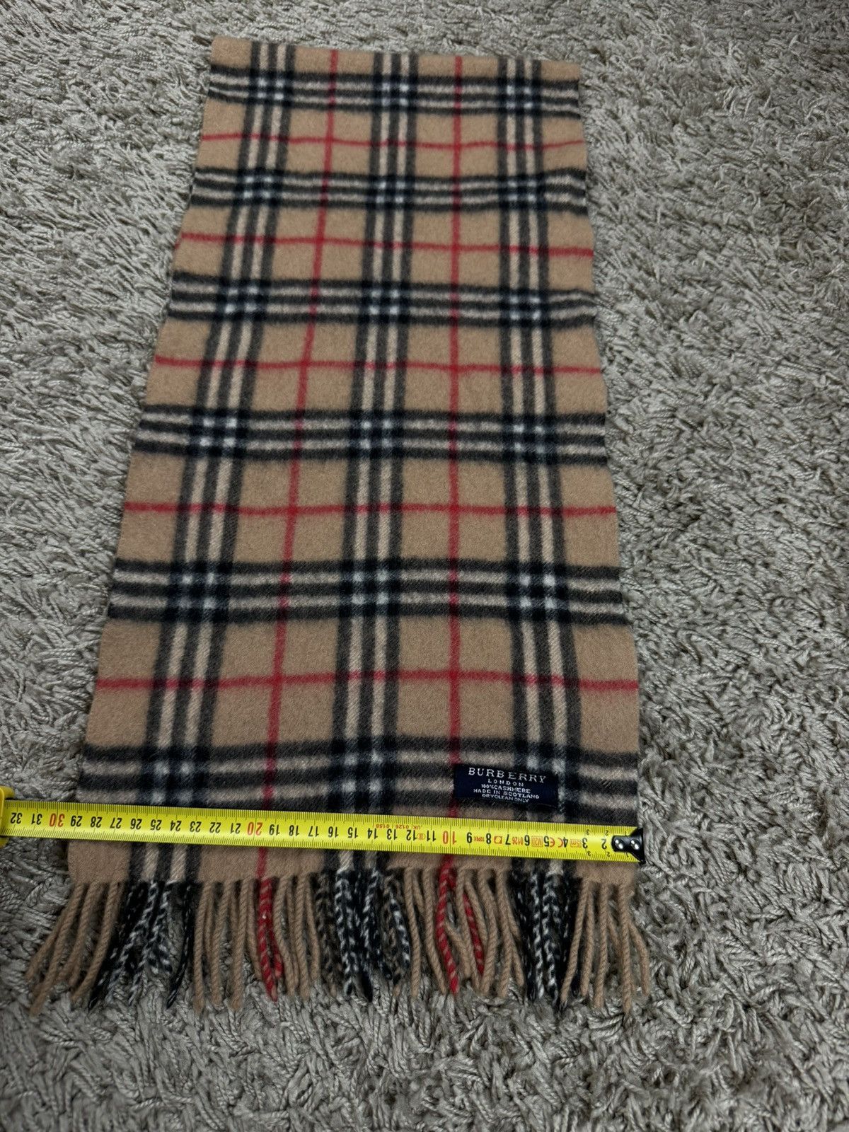 Burberry × Vintage Vintage cashmere scarf Burberry’s 90s original luxury item Size ONE SIZE - 4 Thumbnail