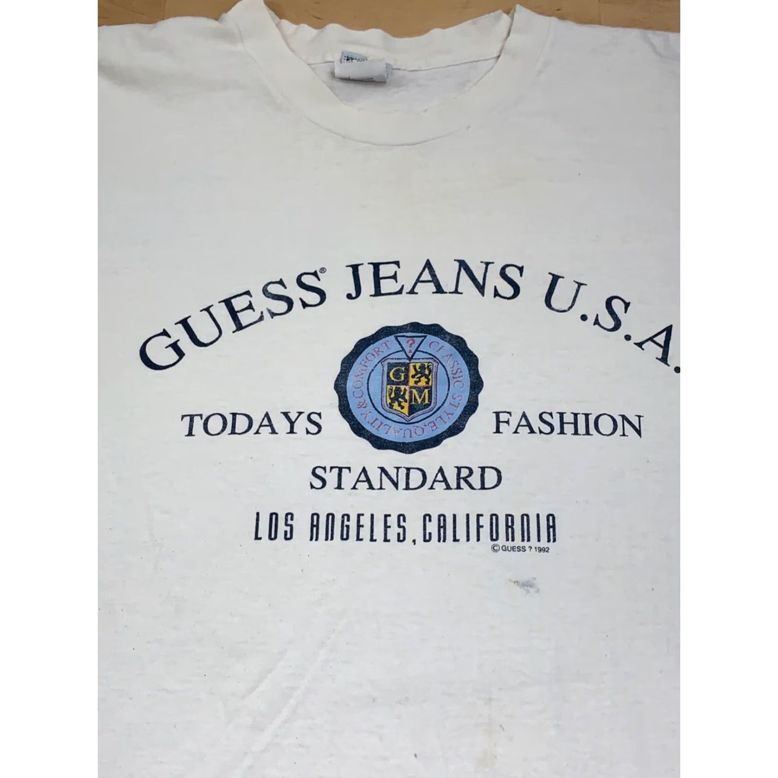 Guess Womens Vintage 90s Guess White Shirt 3/4 Sleeve Logo Made in USA XL Shirt Womens Size XL / US 12-14 / IT 48-50 - 2 Thumbnail