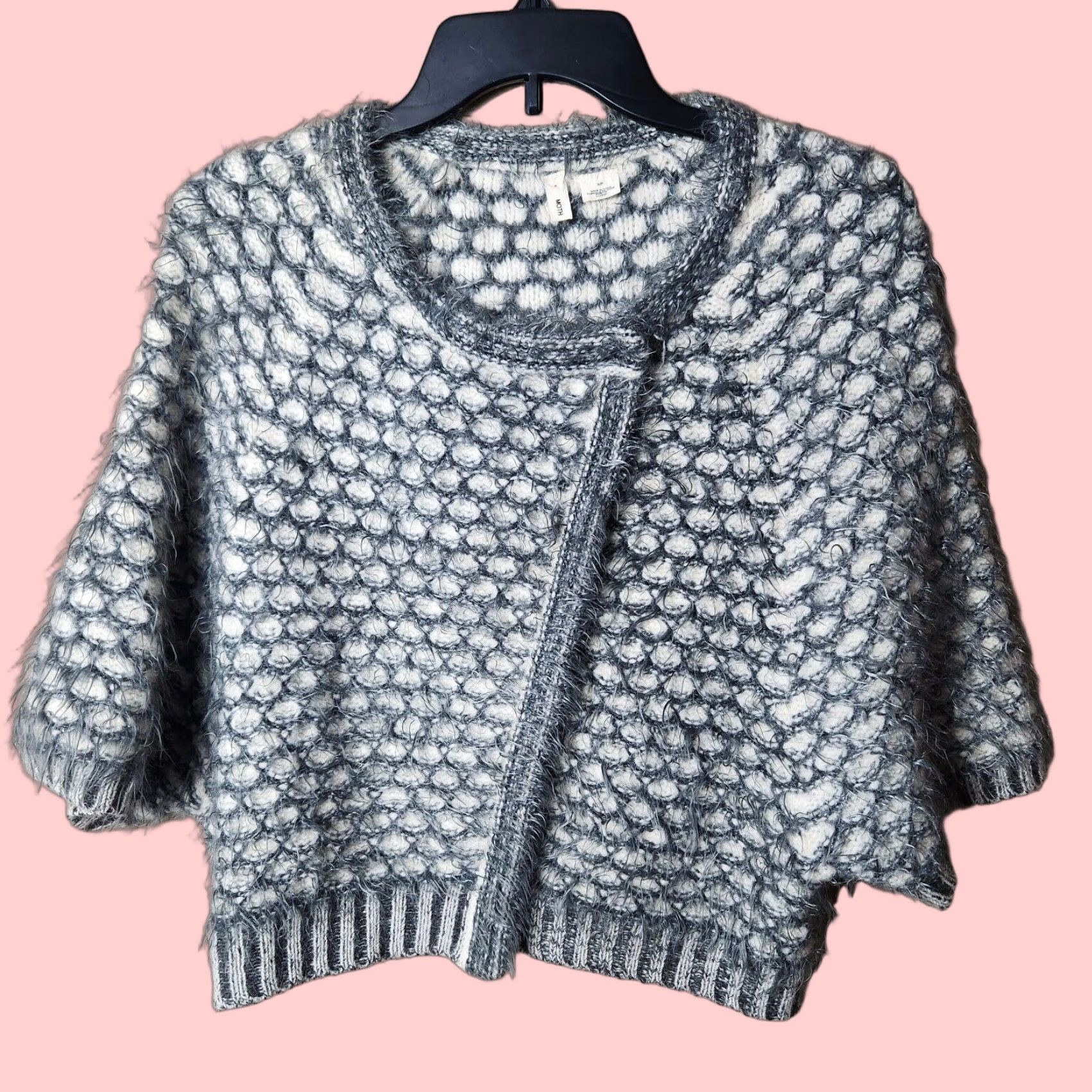 VINTAGE Anthropologie Moth Empyreal Wool Angora Blend Cropped