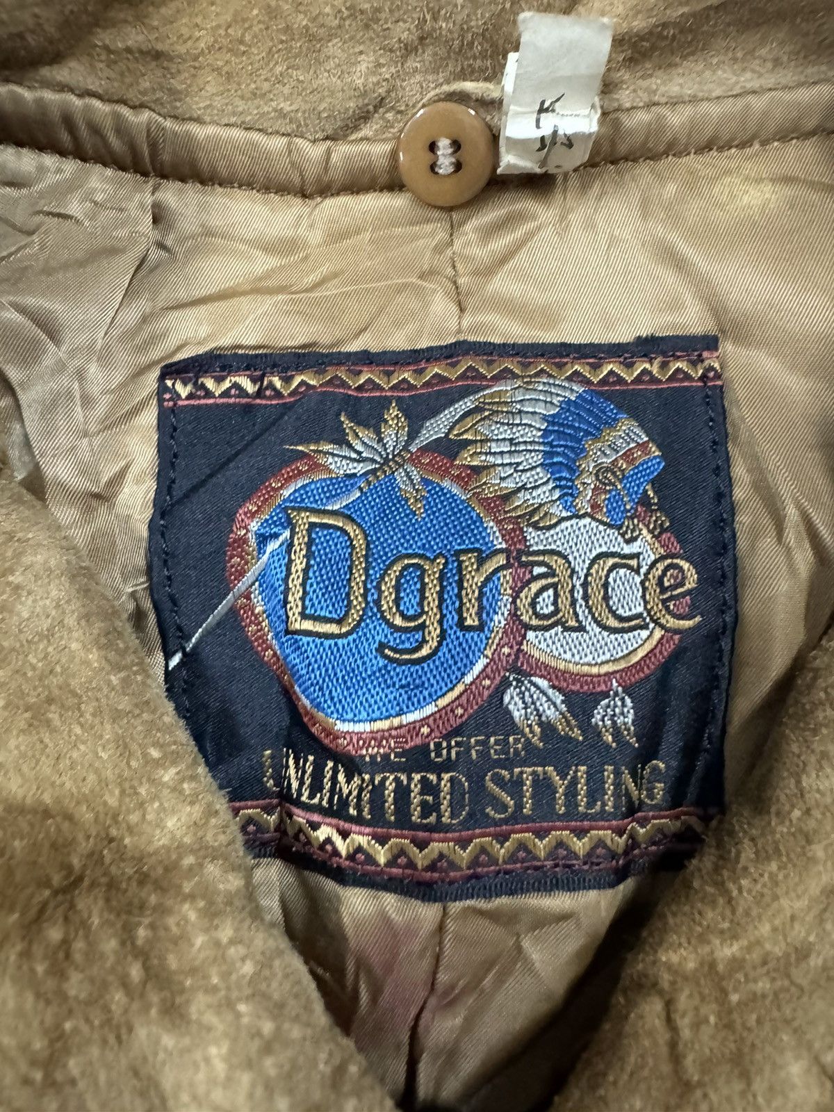 Kadoya × Vintage Vtg🔥Dgrace Unlimited Bomber Leather Jacket Size US L / EU 52-54 / 3 - 15 Thumbnail
