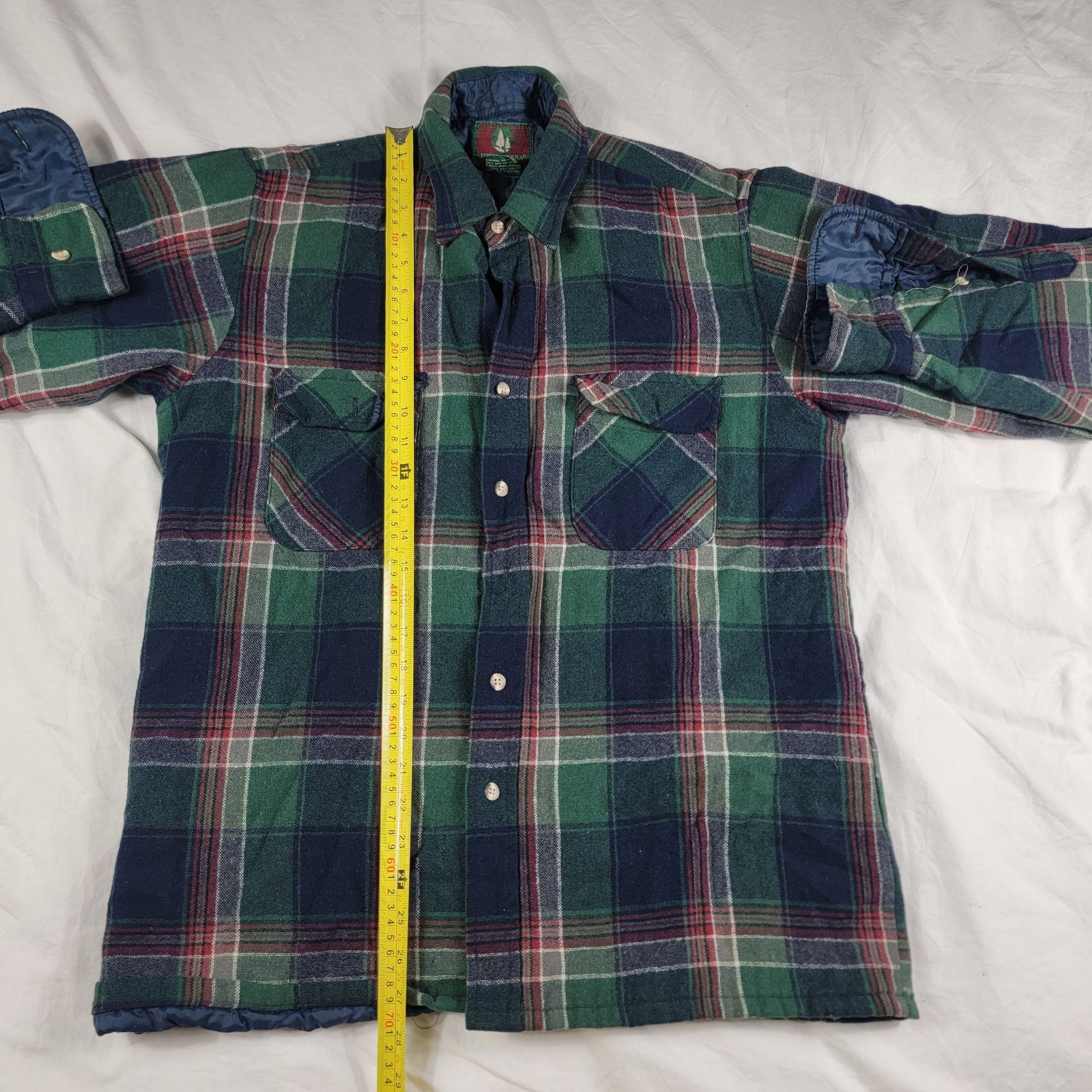 High Sierra High Sierra By Mervyns Mens Medium Blue Green Flannel Shirt Size US M / EU 48-50 / 2 - 9 Thumbnail