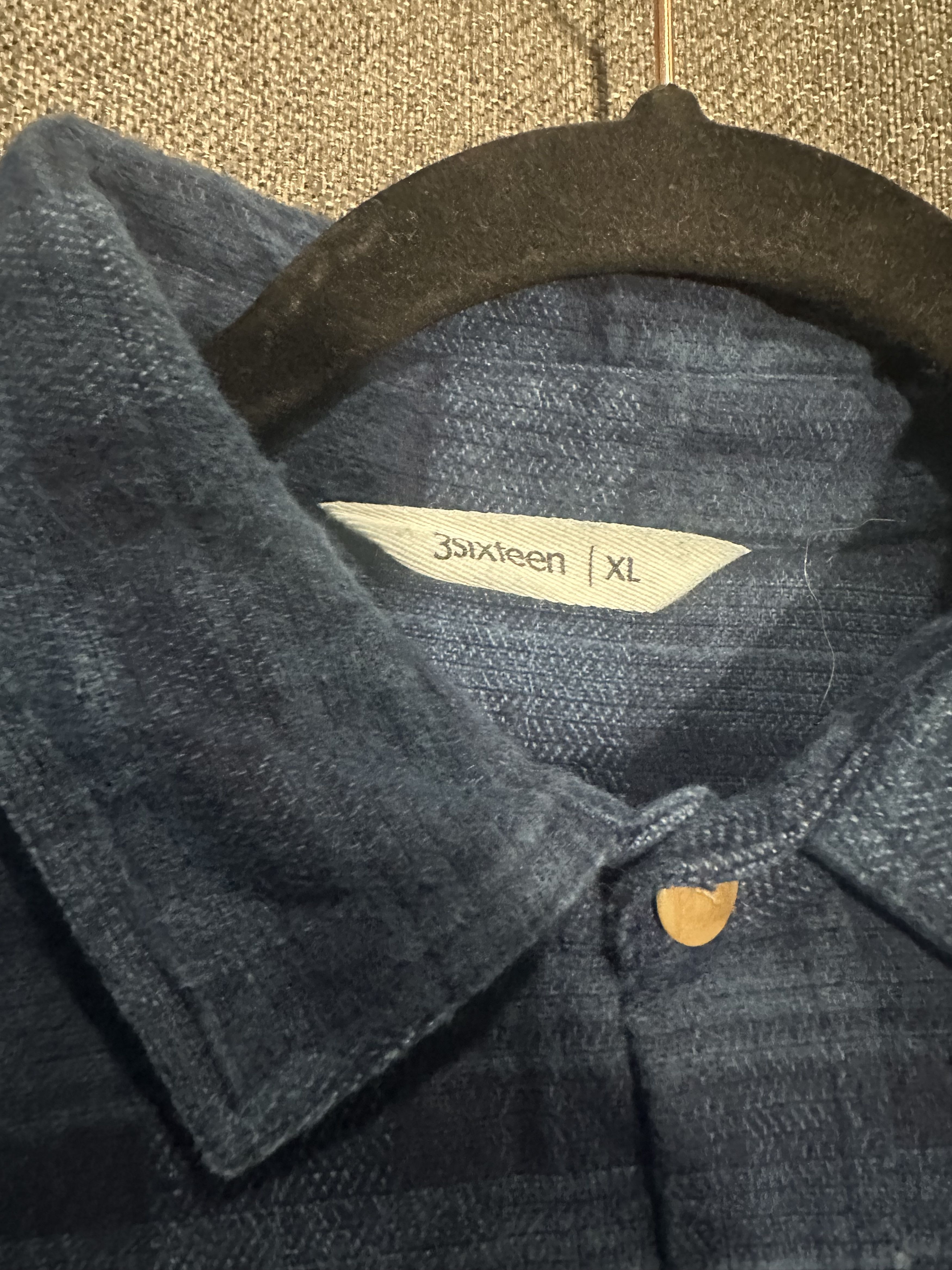 3sixteen Overdyed Indigo Plaid Utility Shirt Size US XL / EU 56 / 4 - 3 Thumbnail