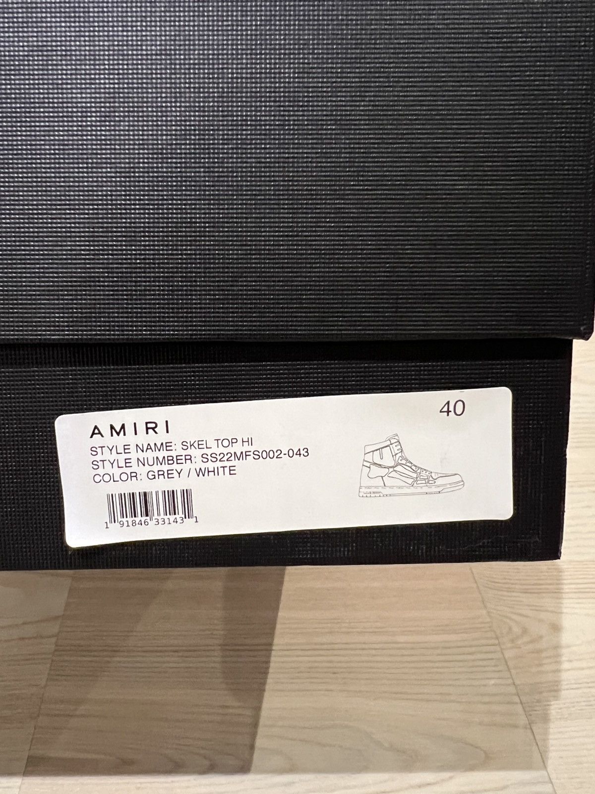 Amiri Amiri Skel Top High Top Sneakers Size US 7 / EU 40 - 6 Thumbnail